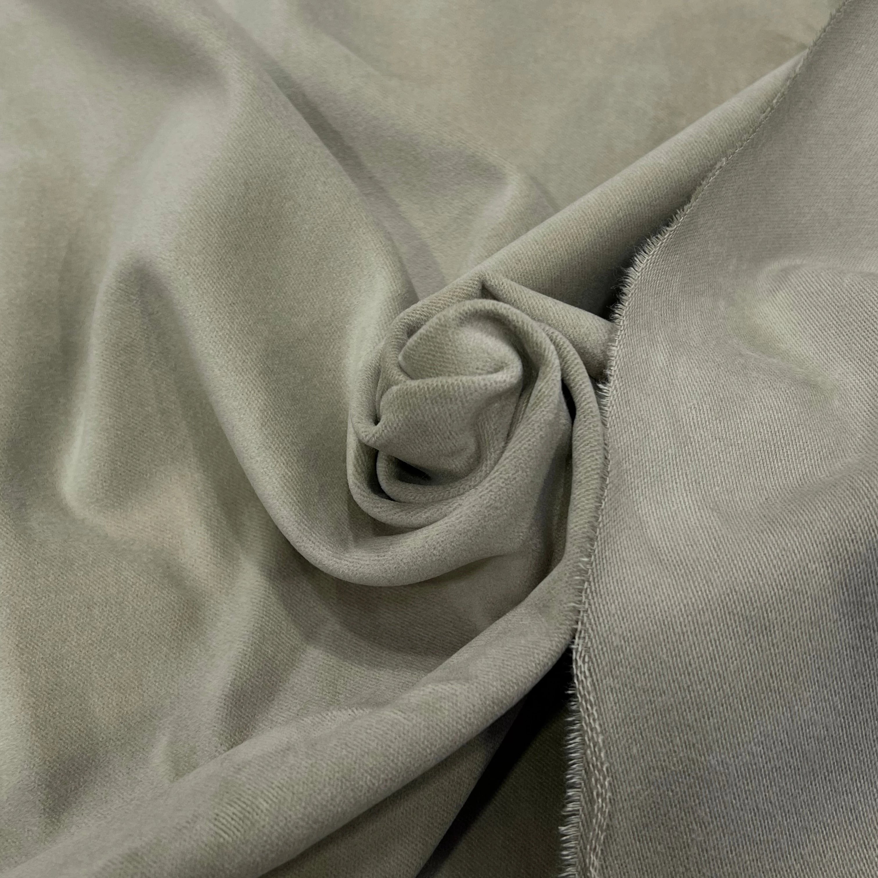 GABARDINE DE COTON GRATTÉE DUVETEUX LOURDE BEIGE 100% COTON 150CM - My Little Coupon