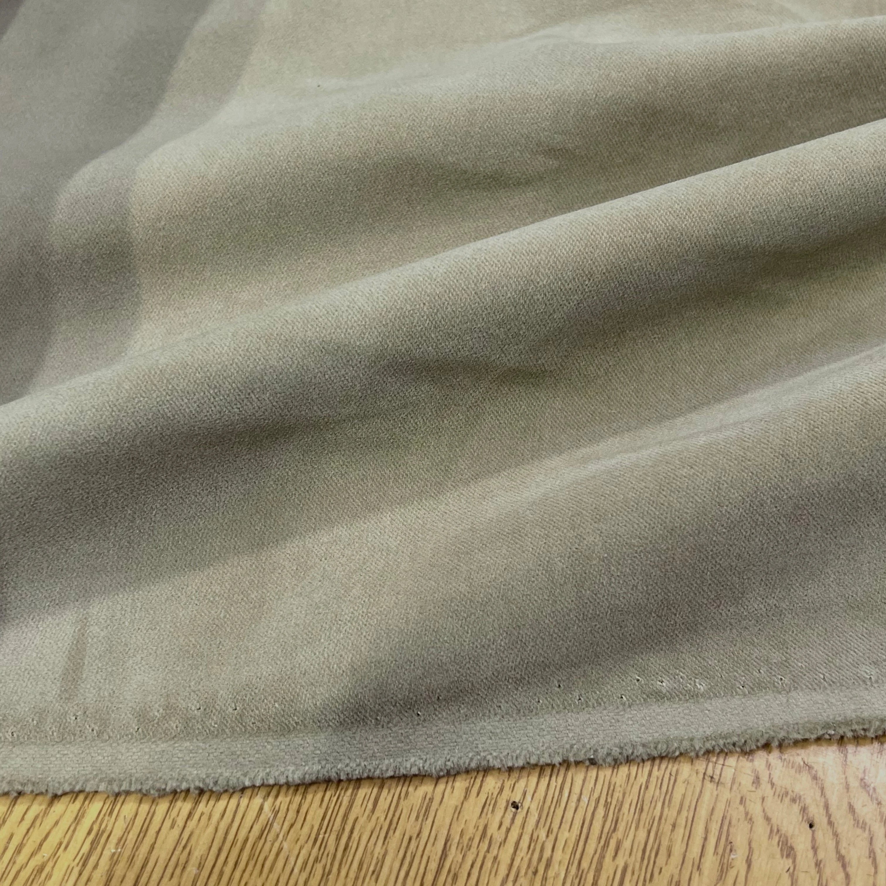 GABARDINE DE COTON GRATTÉE DUVETEUX LOURDE BEIGE 100% COTON 150CM - My Little Coupon