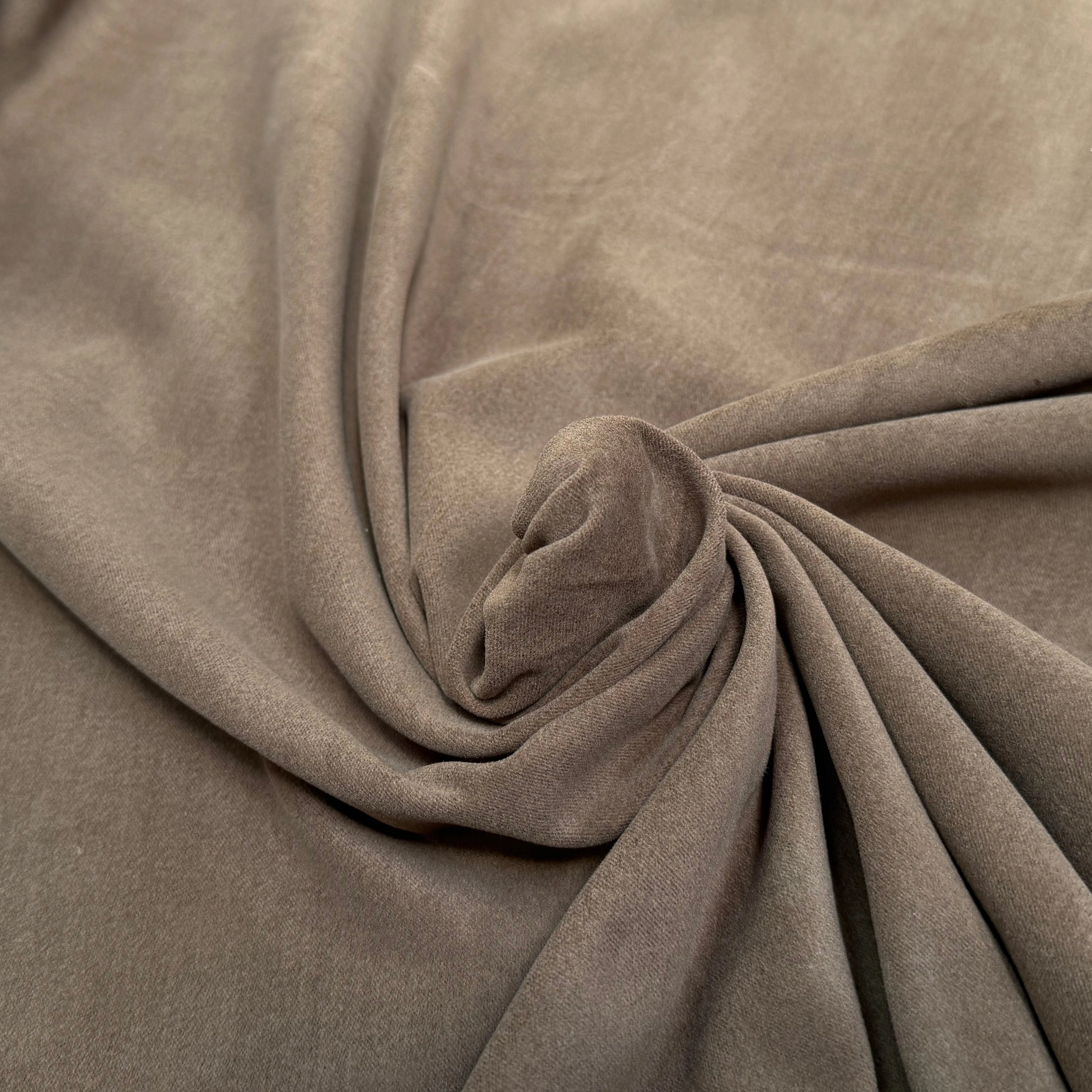 GABARDINE DE COTON GRATTÉE ULTRA BELLE CHOCO CARAMEL - My Little Coupon