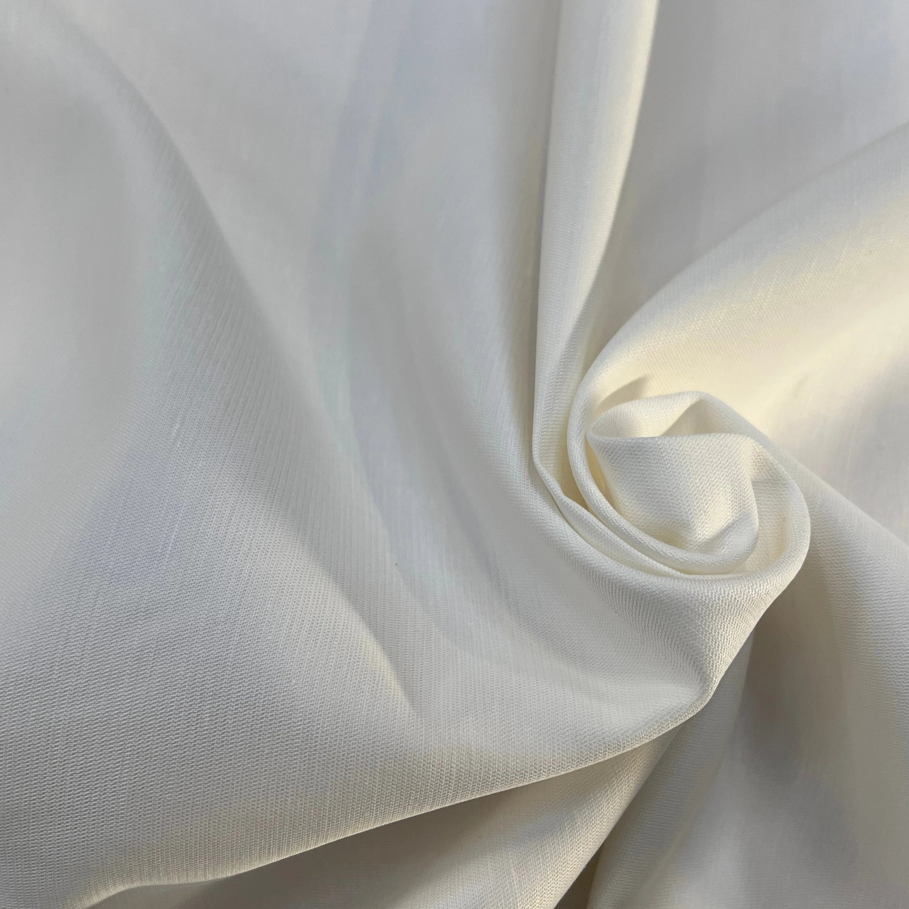 GABARDINE DE COTON LÉGER BLANC 100% COTON 160CM - My Little Coupon