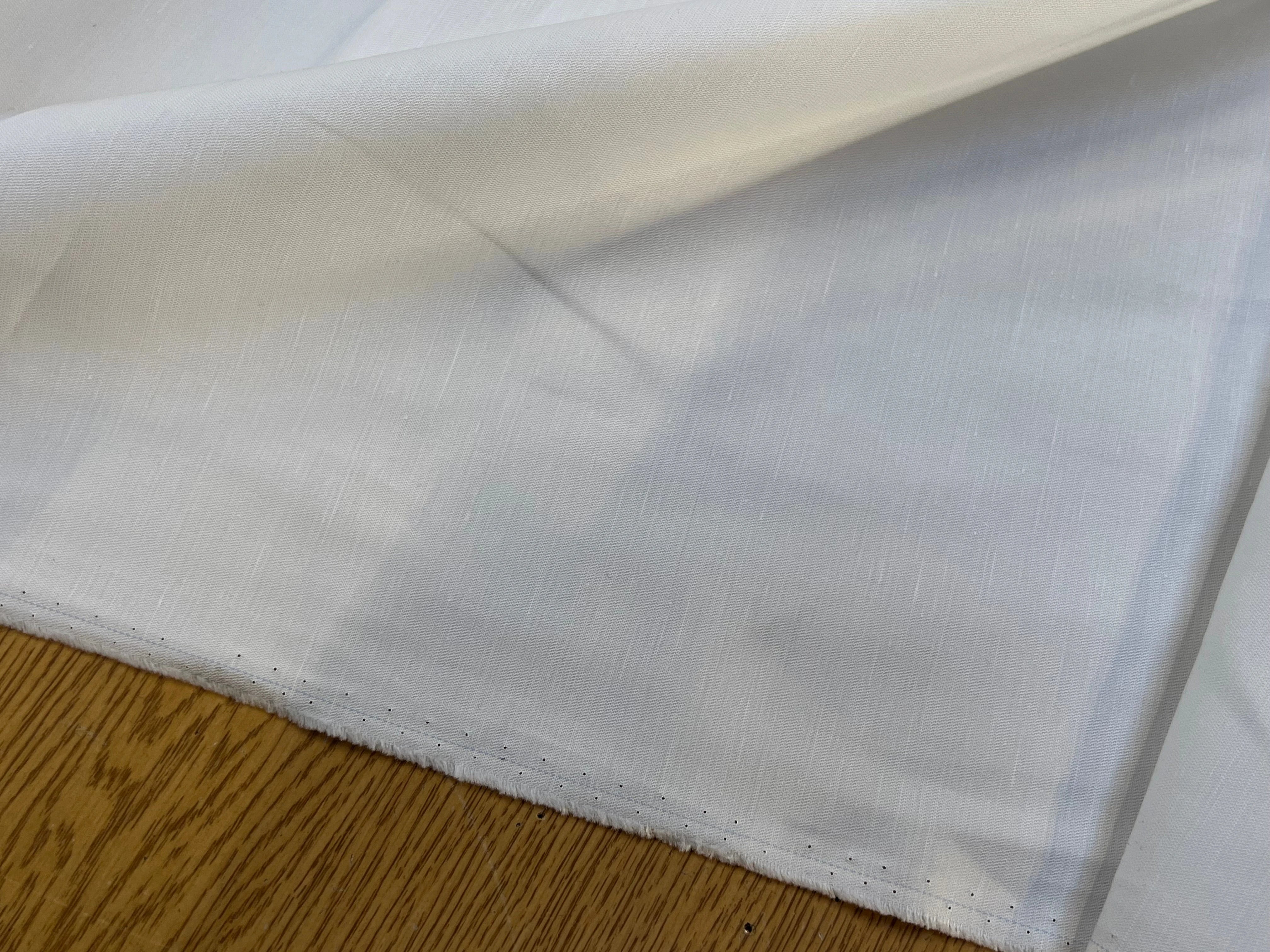 GABARDINE DE COTON LÉGER BLANC 100% COTON 160CM - My Little Coupon