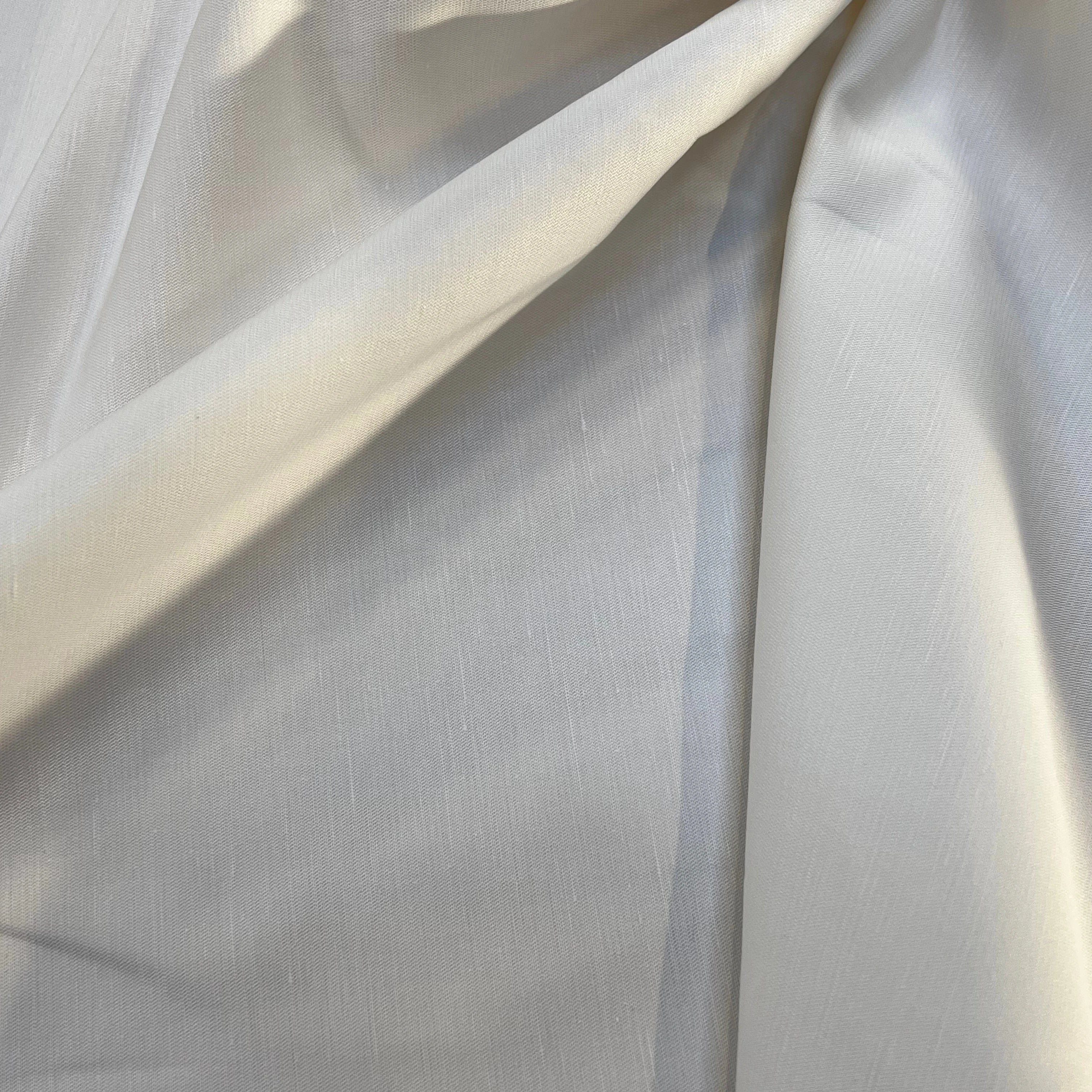 GABARDINE DE COTON LÉGER BLANC 100% COTON 160CM - My Little Coupon