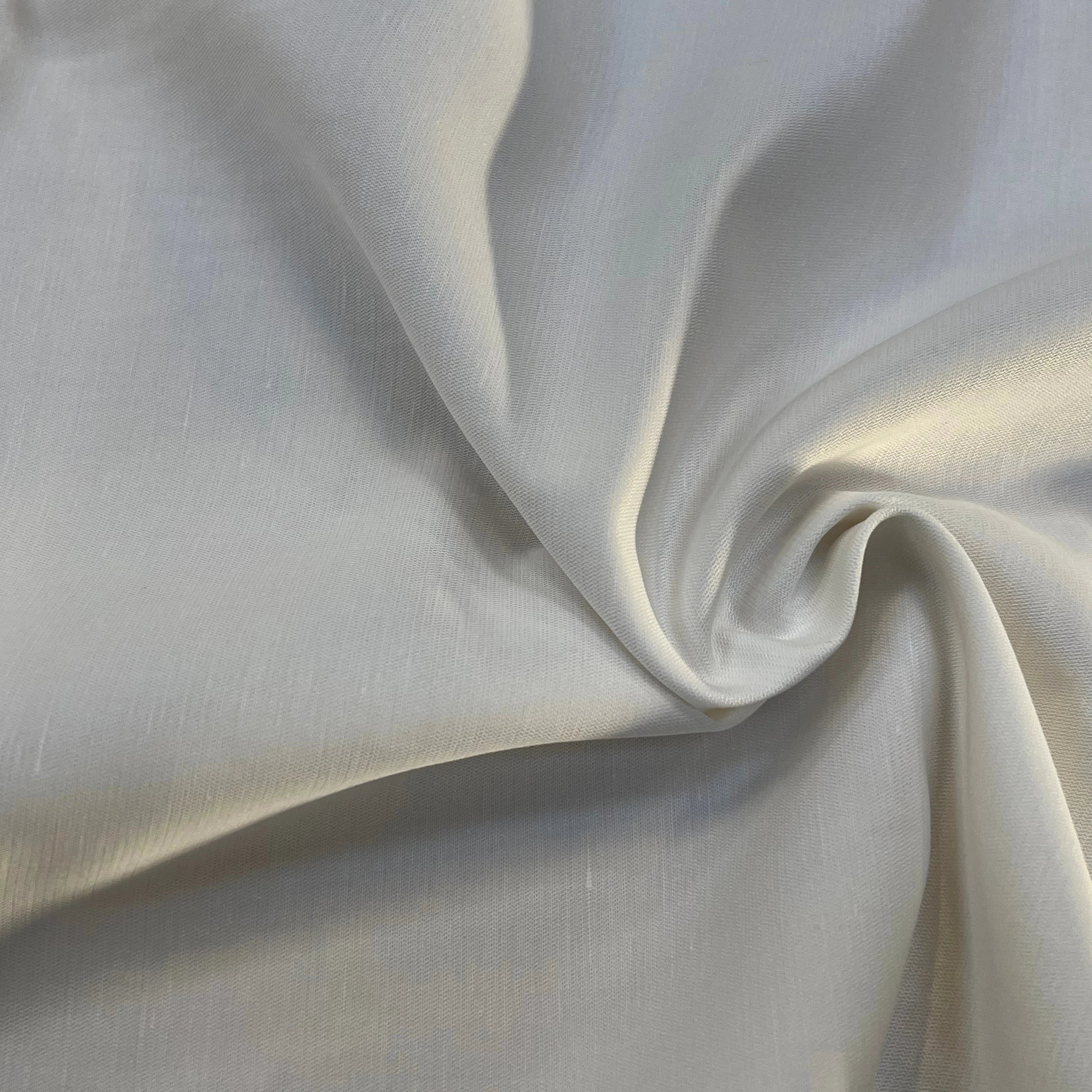 GABARDINE DE COTON LÉGER BLANC 100% COTON 160CM - My Little Coupon