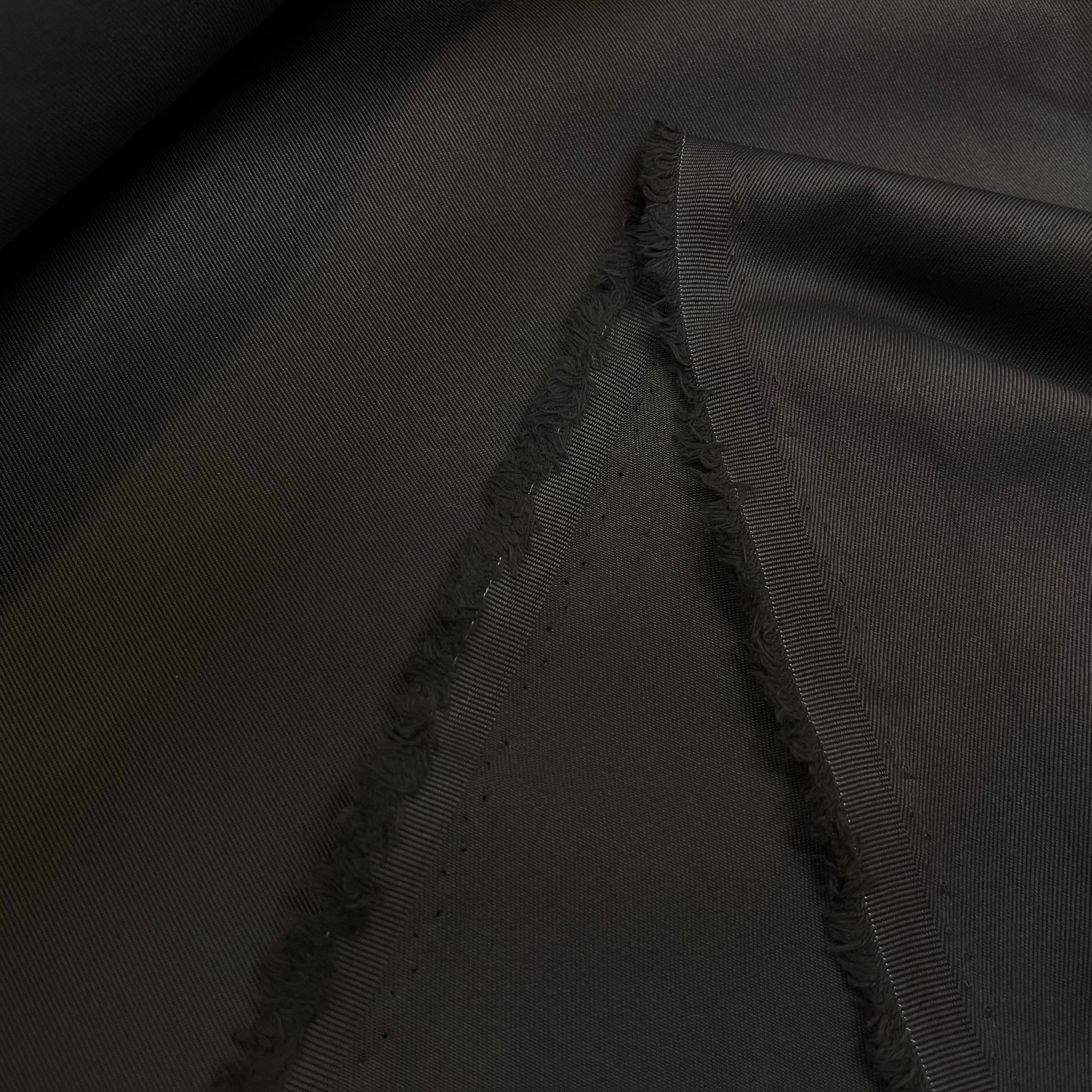 GABARDINE DE COTON LOURDE CARBONE - My Little Coupon