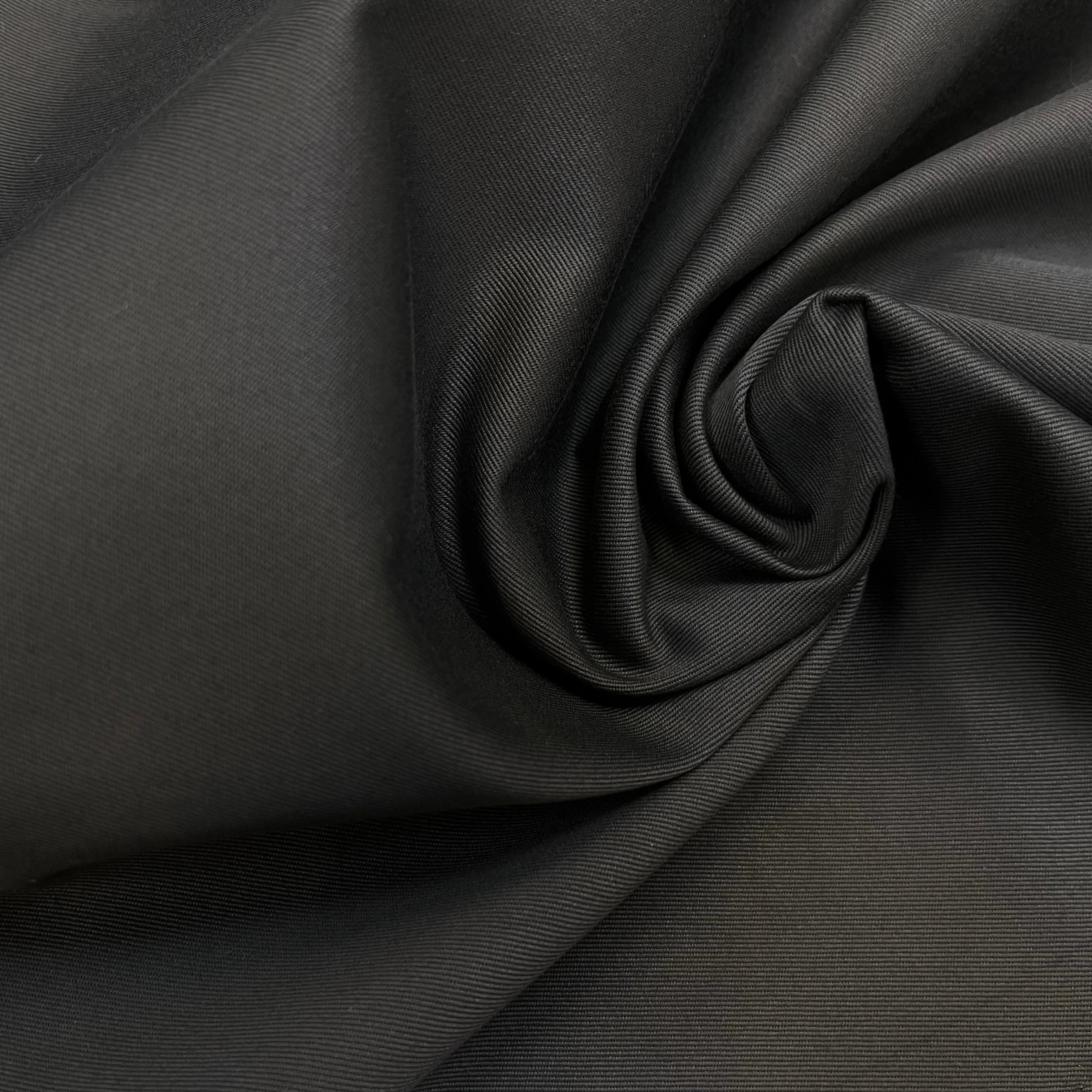 GABARDINE DE COTON LOURDE CARBONE - My Little Coupon