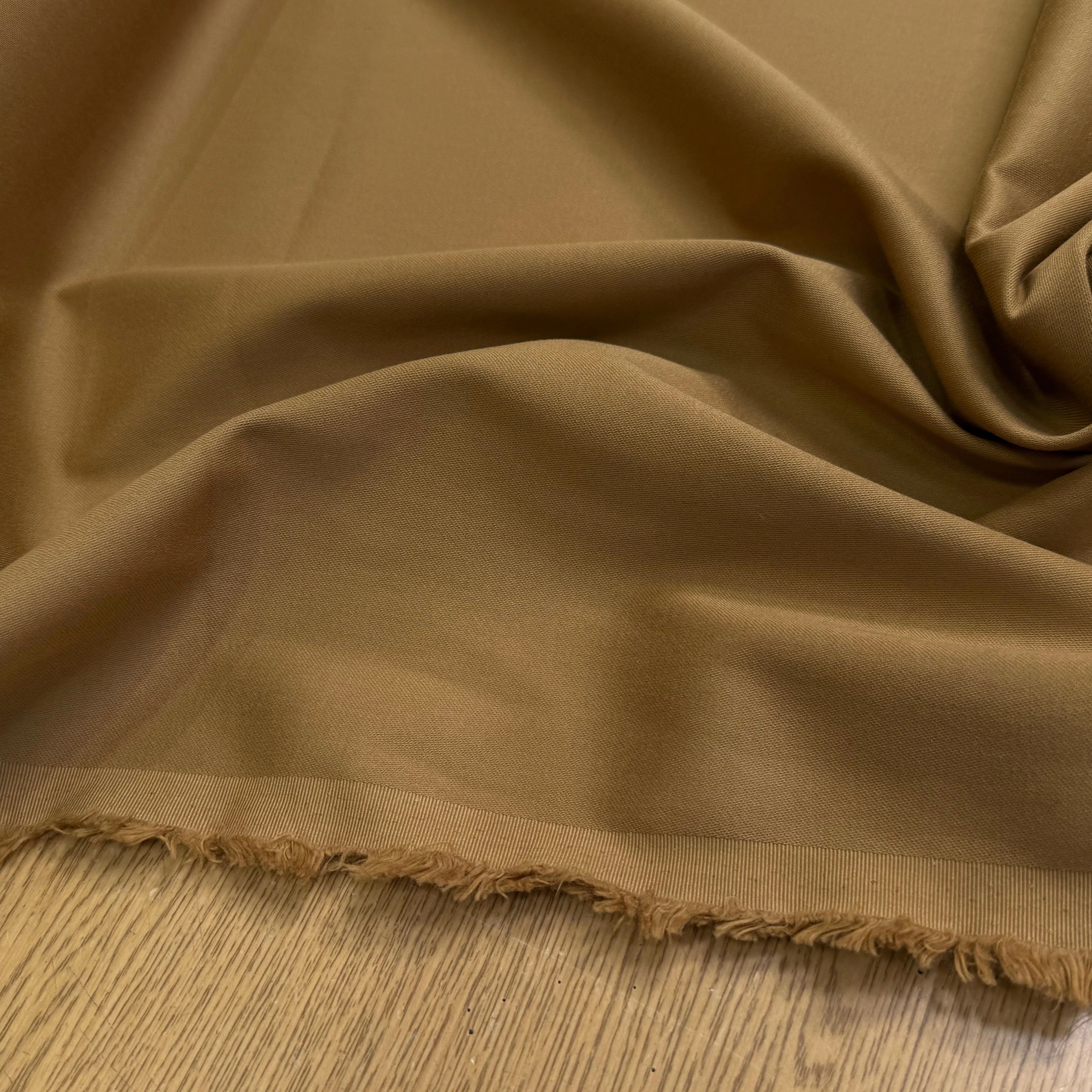 GABARDINE DE COTON LOURDE DEPERLANTE GOLD - My Little Coupon