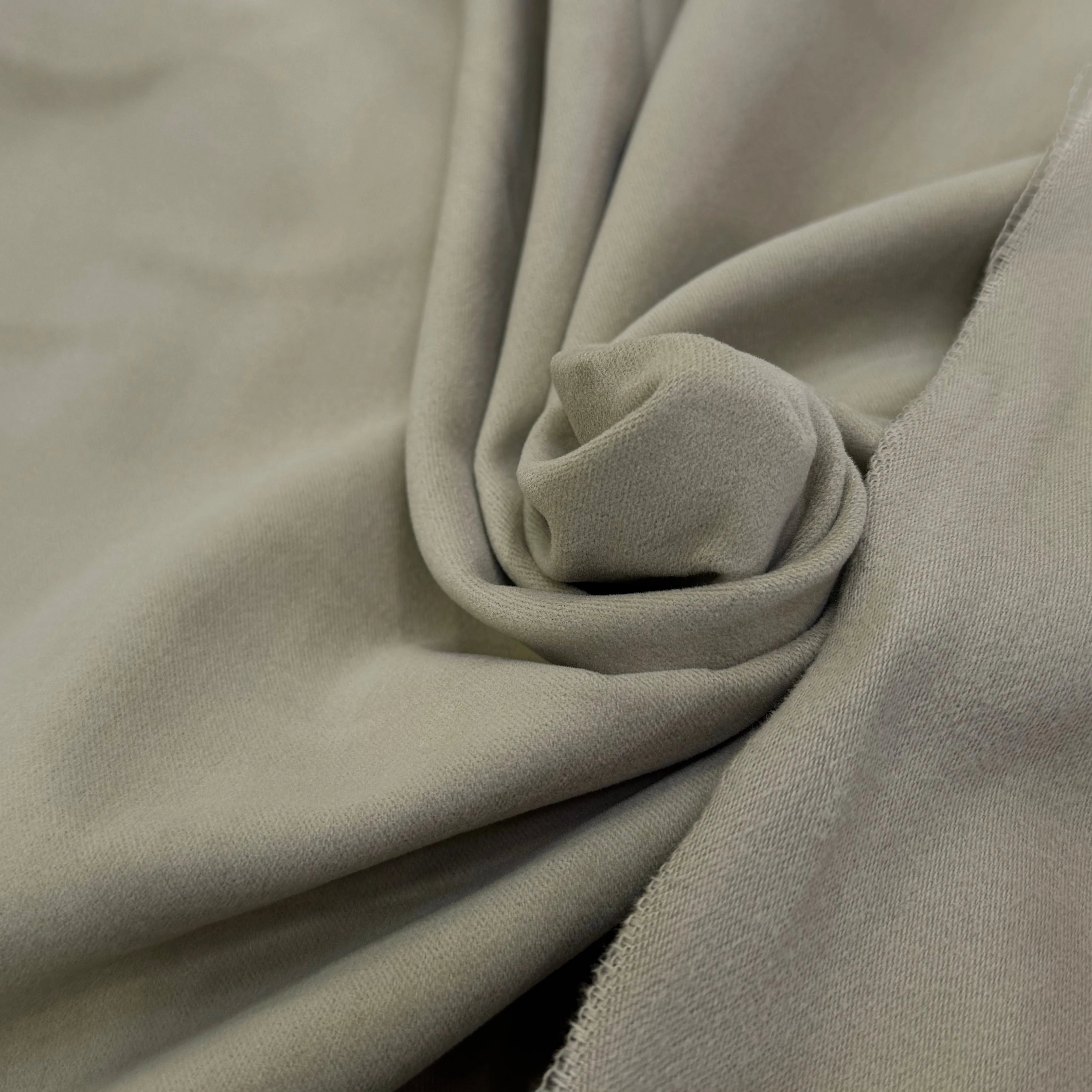 GABARDINE DE COTON LOURDE GRATÉE BEIGE TOUCHER DOUX - My Little Coupon