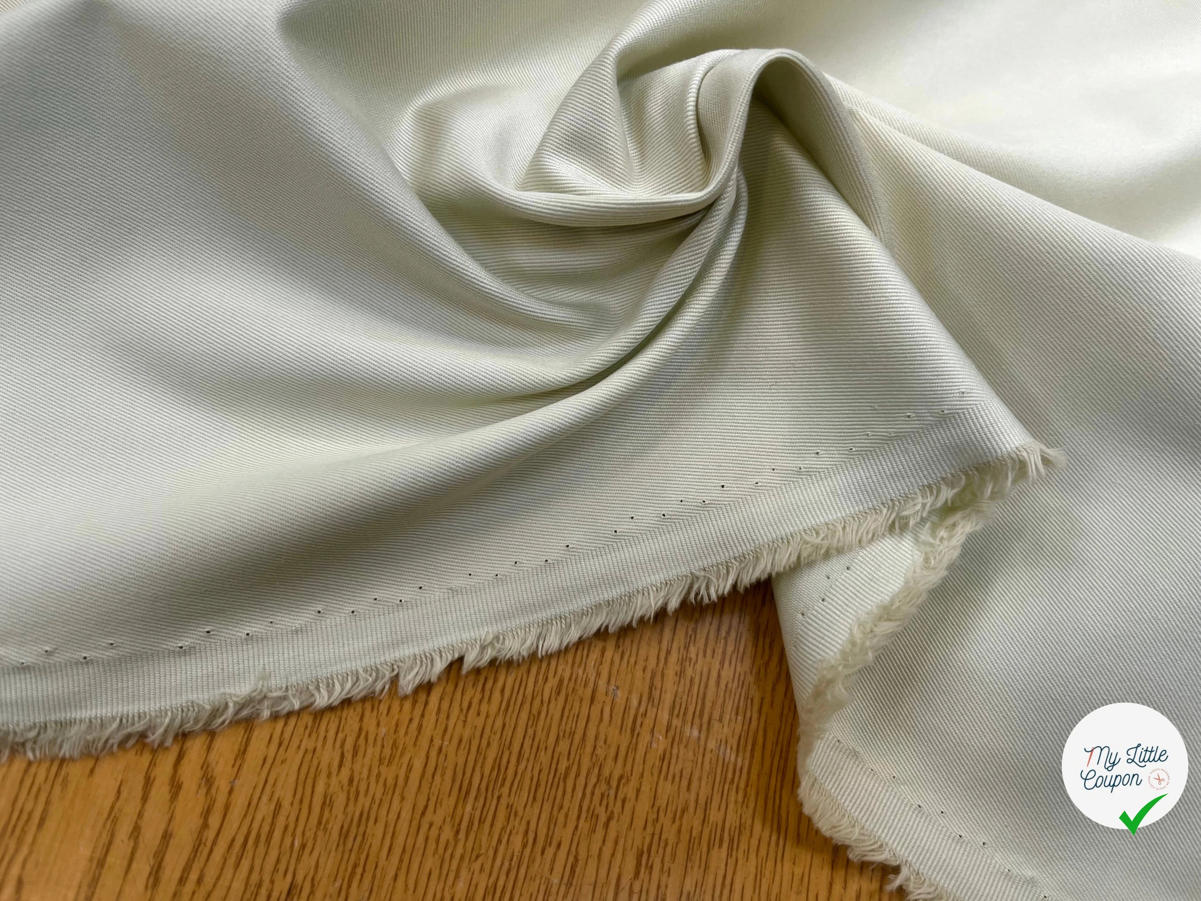 GABARDINE DE COTON LOURDE OYSTER - My Little Coupon