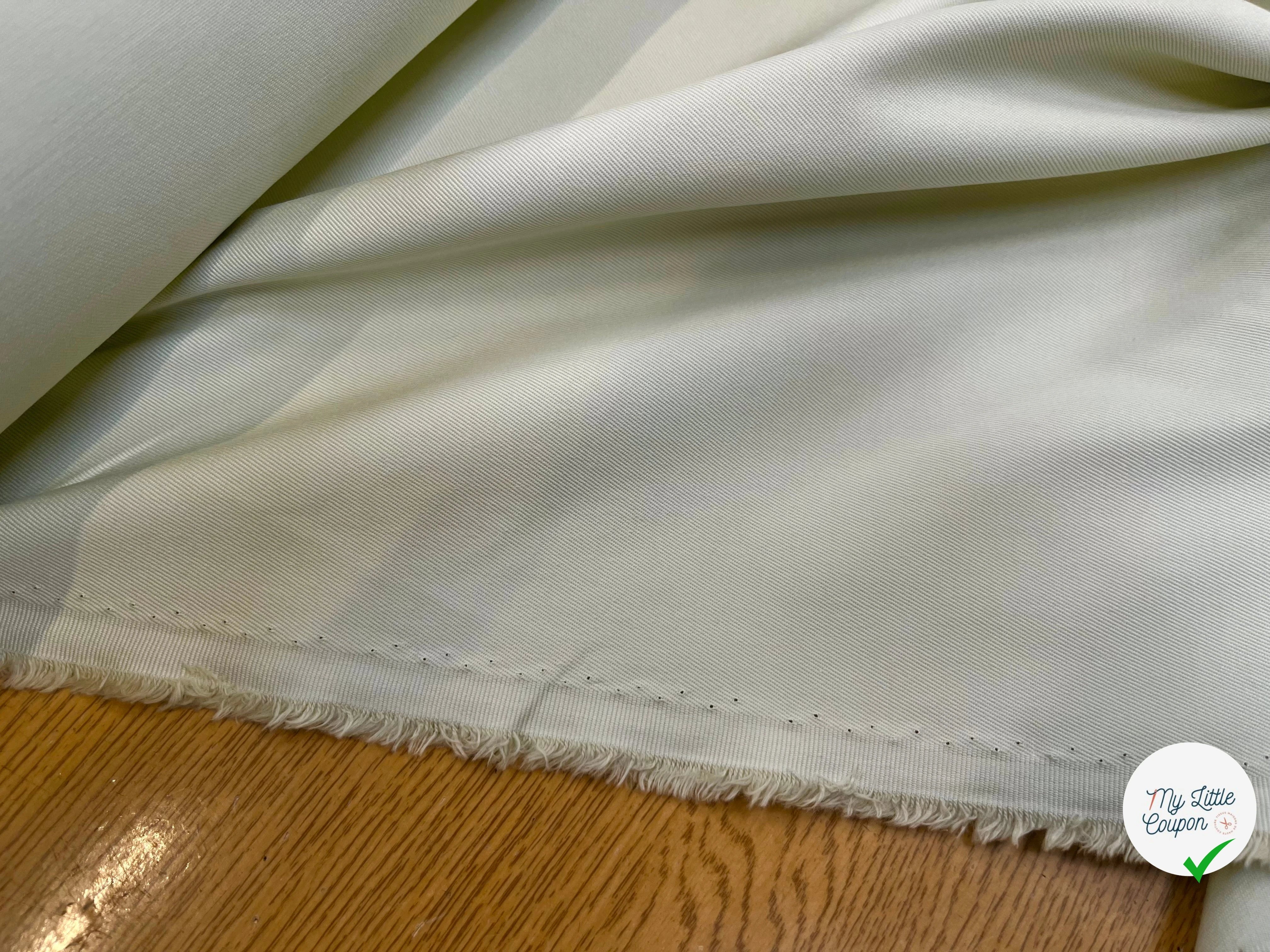 GABARDINE DE COTON LOURDE OYSTER - My Little Coupon