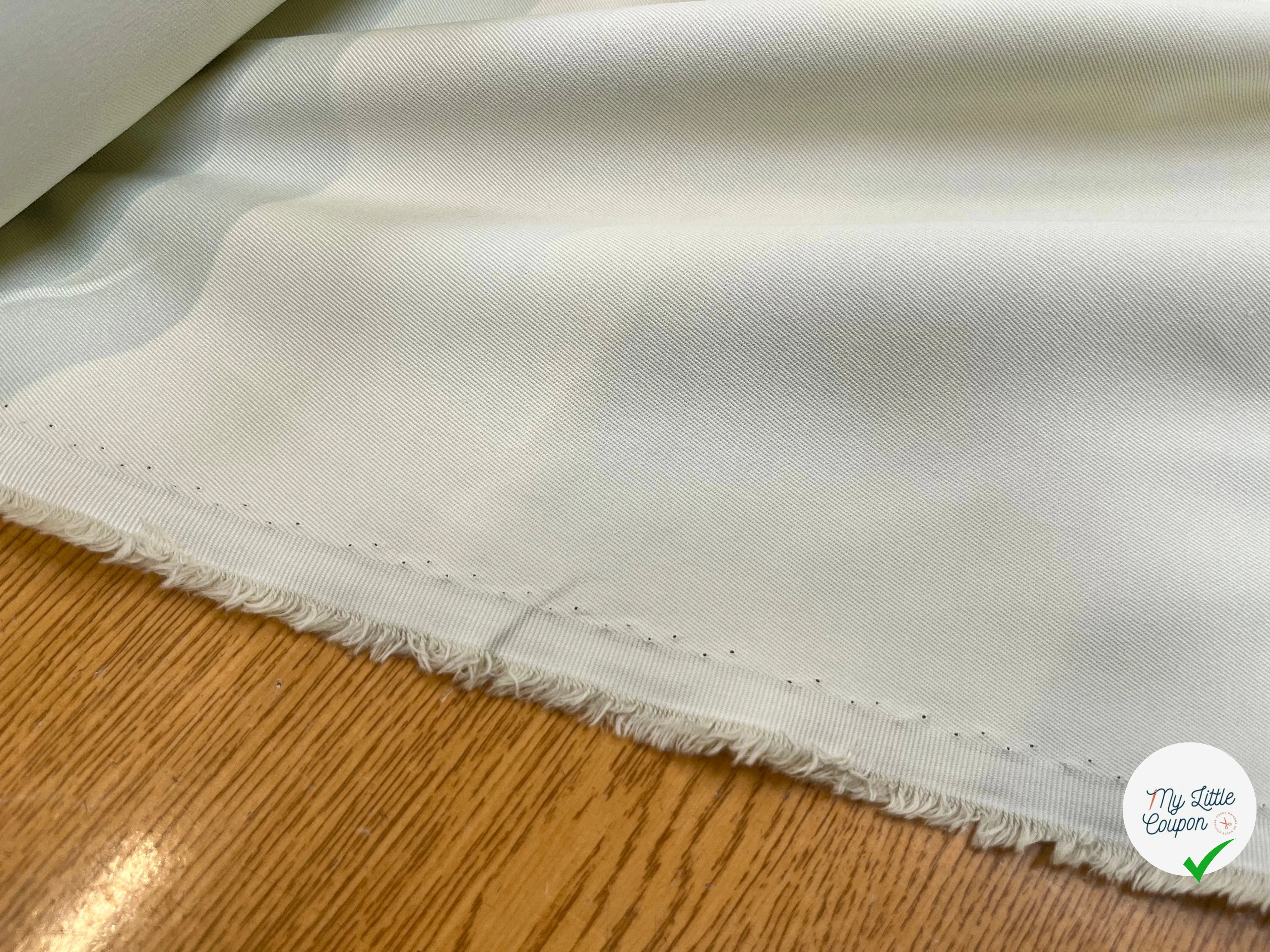 GABARDINE DE COTON LOURDE OYSTER - My Little Coupon