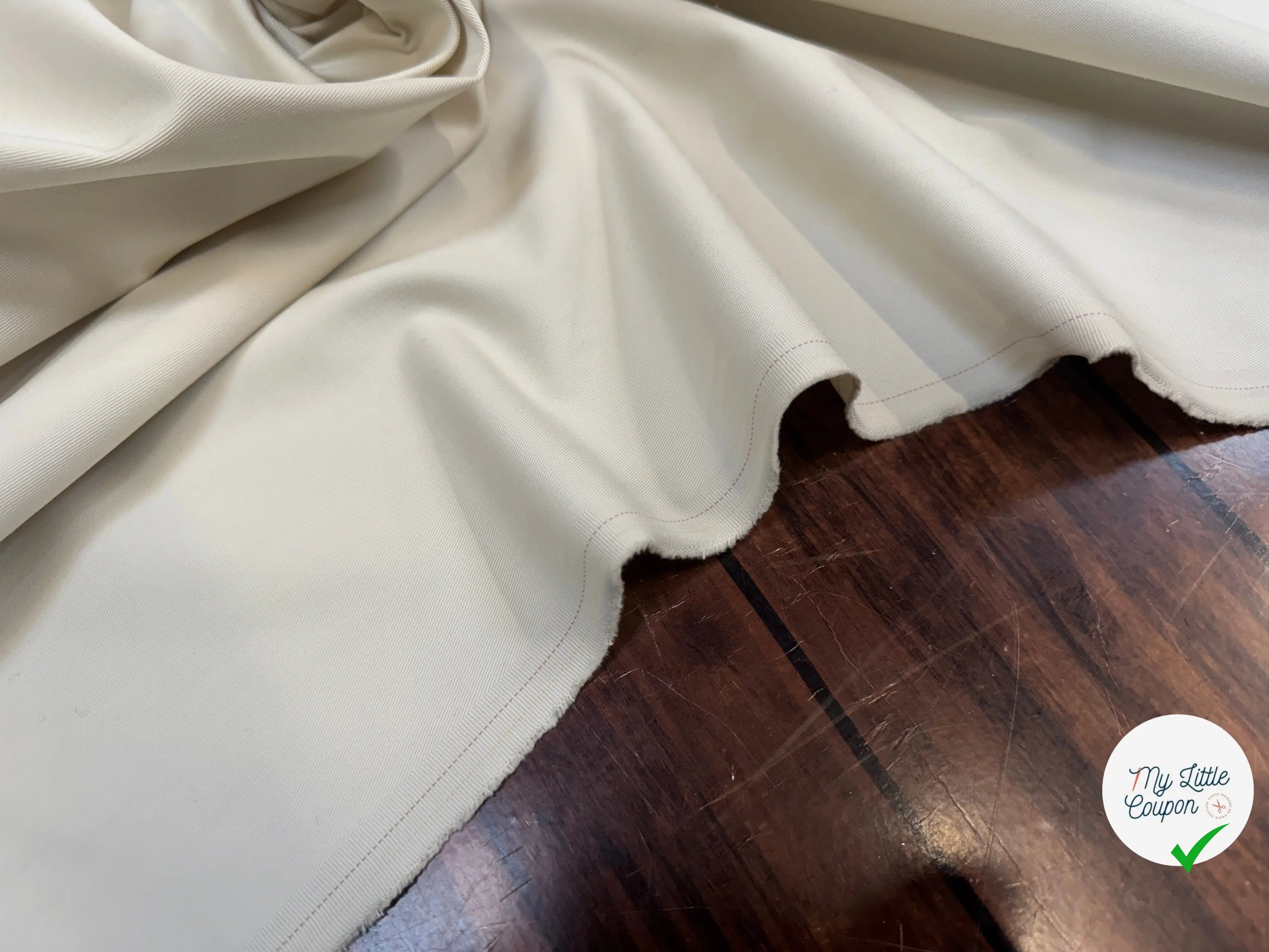 GABARDINE DE COTON NATURELLE - My Little Coupon