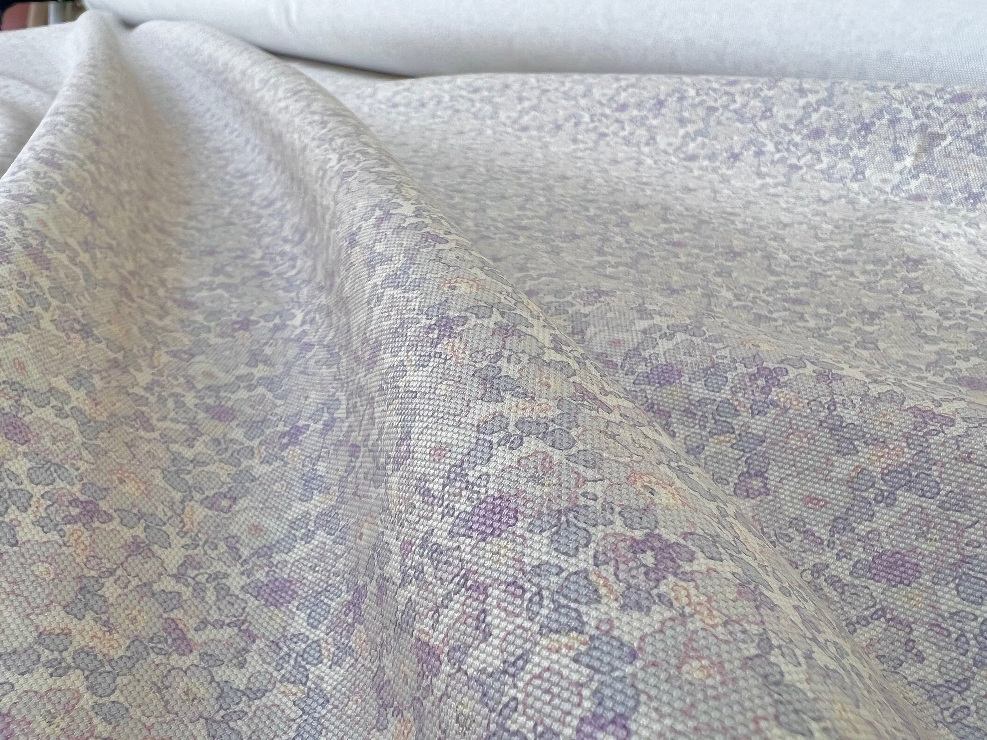 GABARDINE DE COTON PARTERRE DE FLEURS FONDUES - My Little Coupon