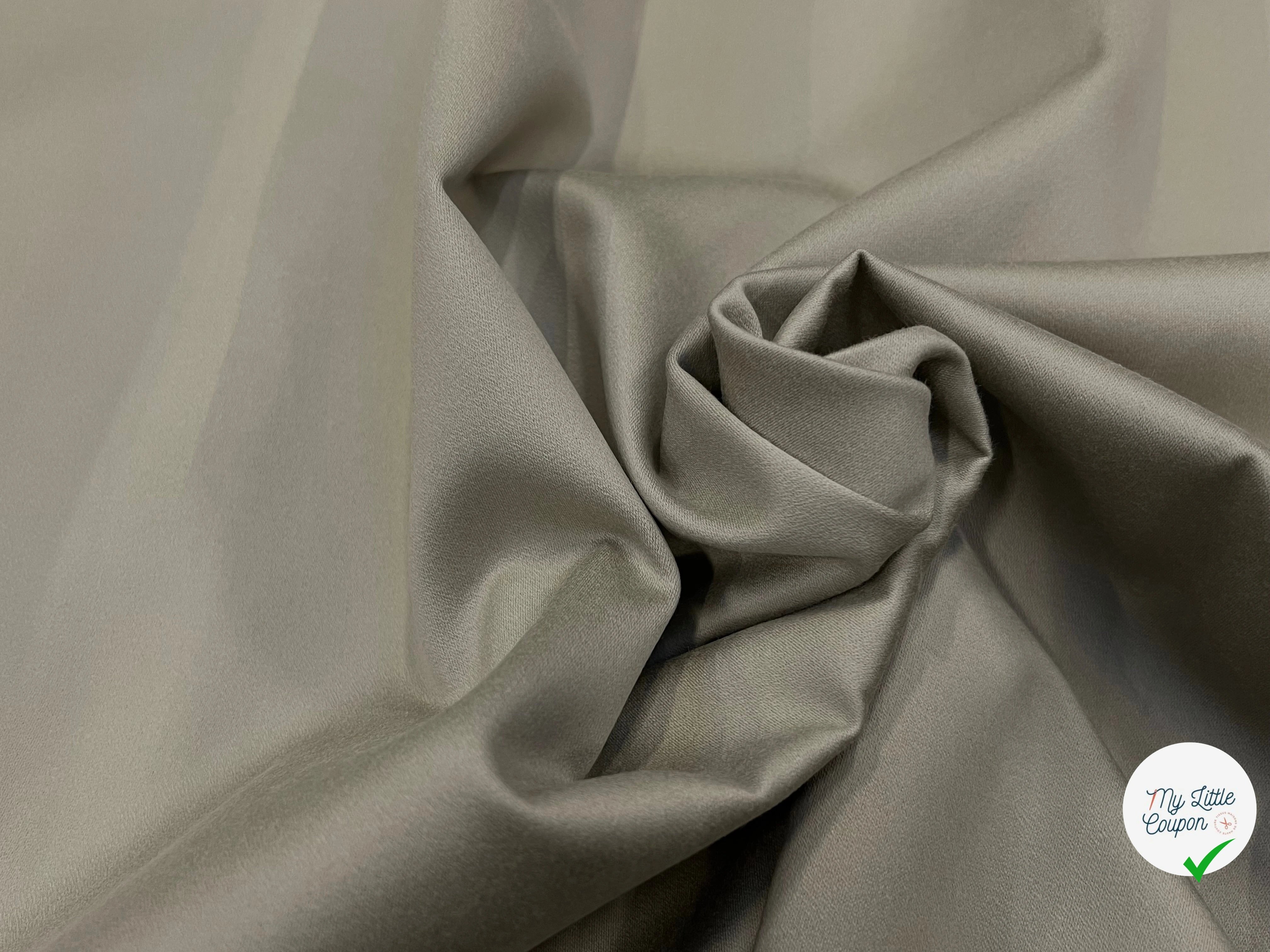 GABARDINE DE COTON PEIGNÉE BEIGE JAPON 118CM LAIZE - My Little Coupon