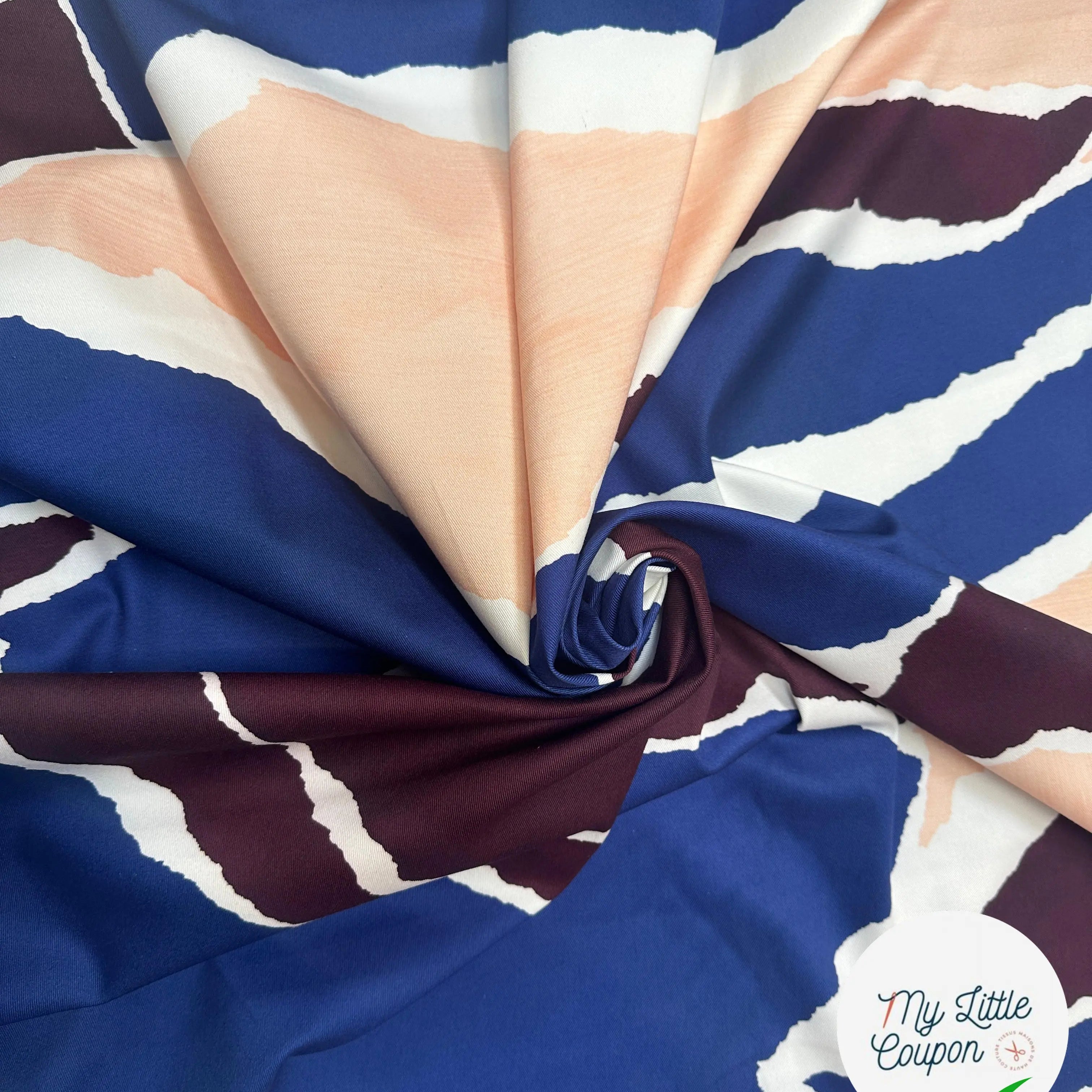 GABARDINE DE COTON STRECTH CAMOUFLAGE CONTEMPORAIN - My Little Coupon