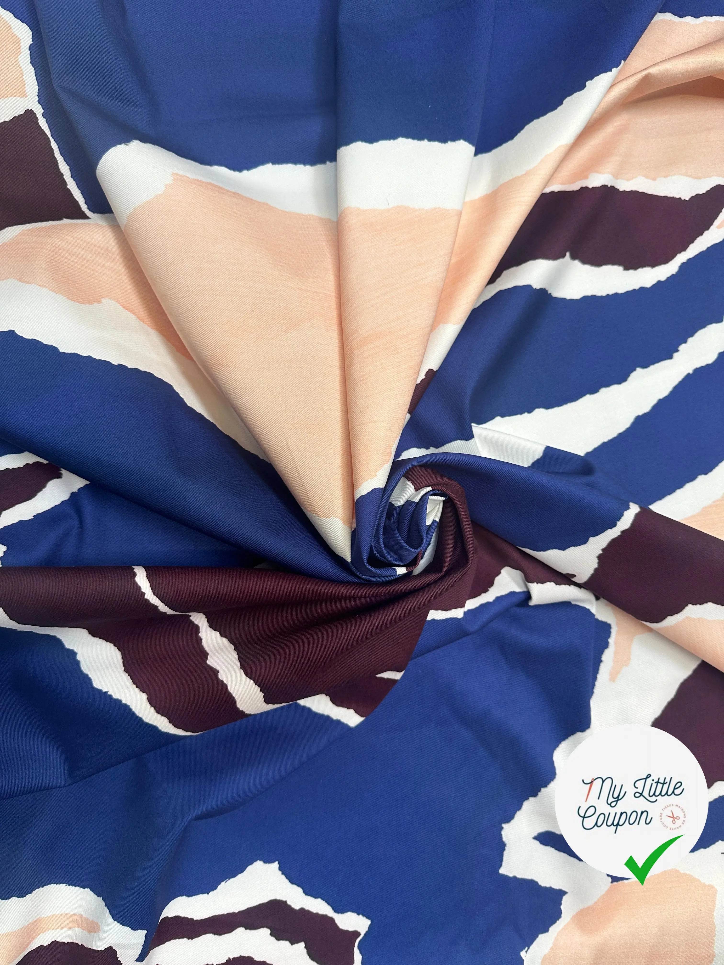 GABARDINE DE COTON STRECTH CAMOUFLAGE CONTEMPORAINÂ - My Little Coupon