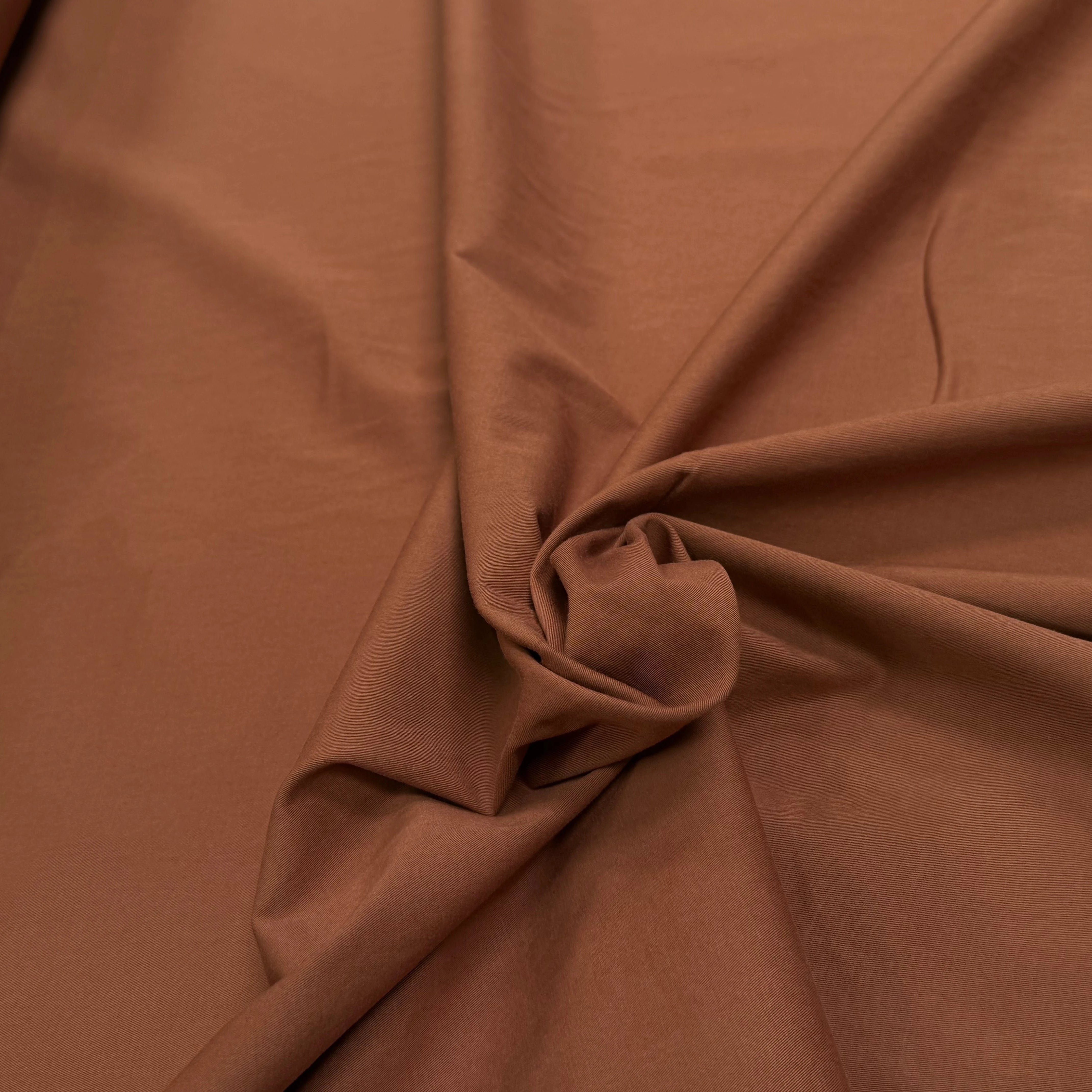 GABARDINE DE COTON STRETCH CARAMEL COUTURE - My Little Coupon