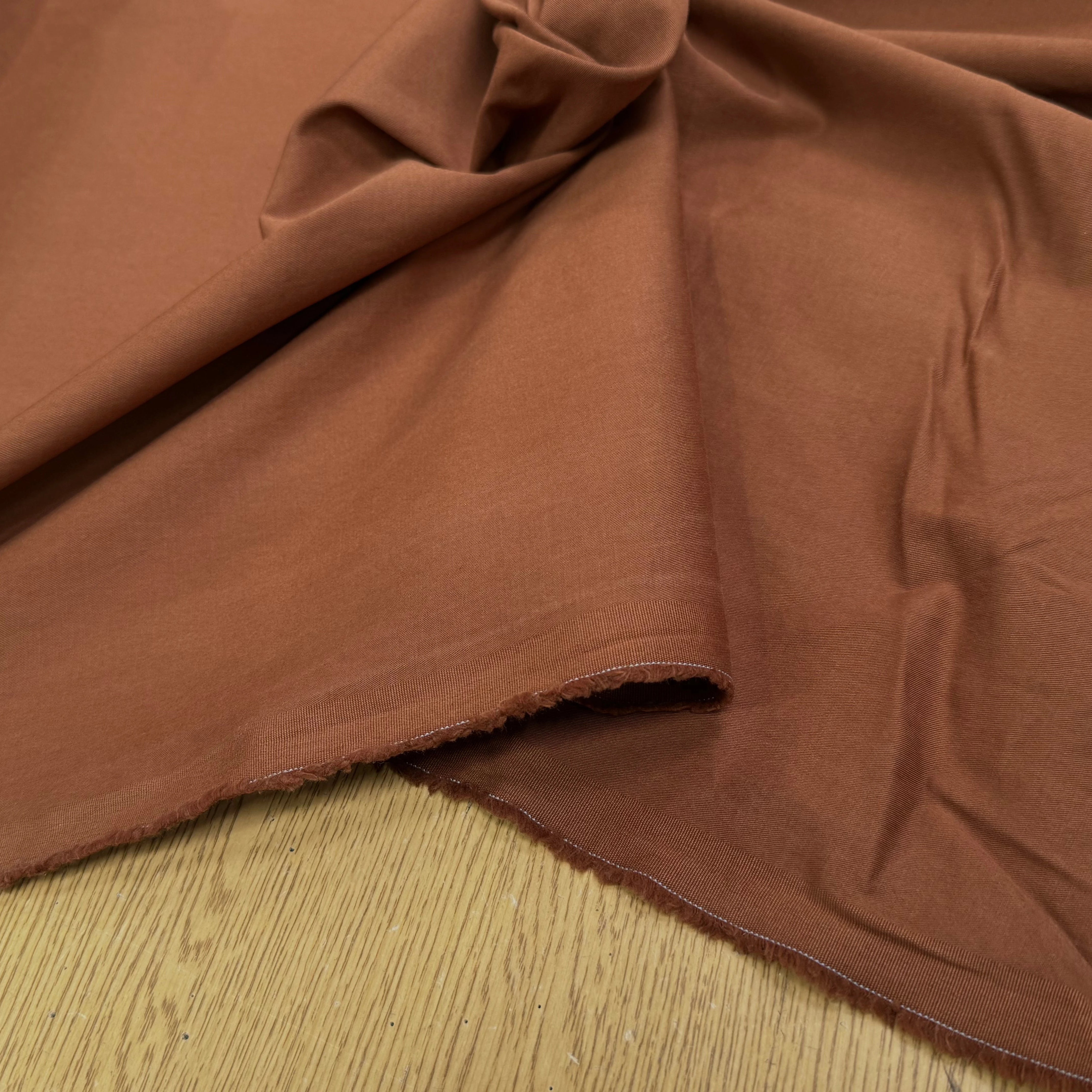 GABARDINE DE COTON STRETCH CARAMEL COUTURE - My Little Coupon