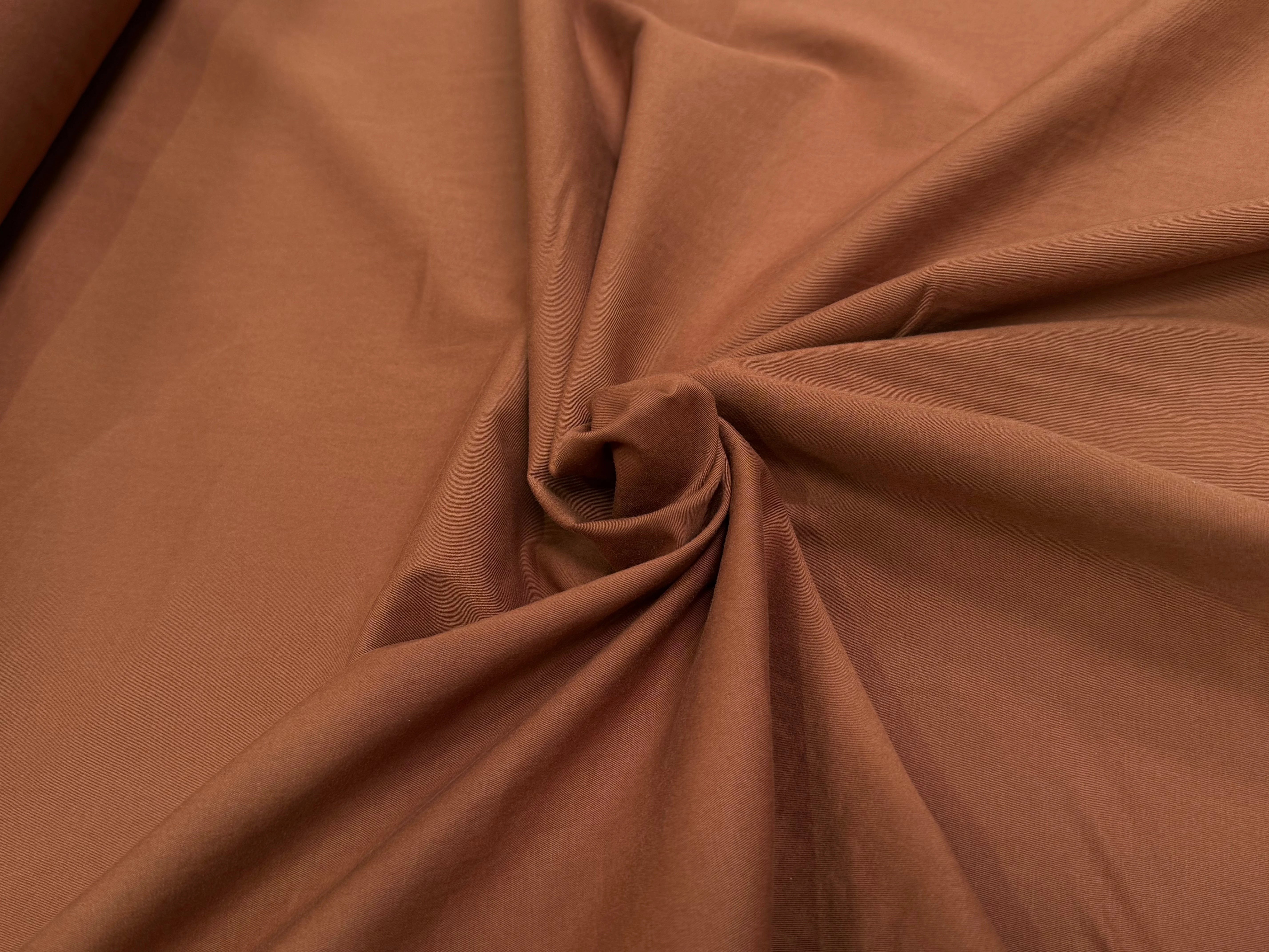 GABARDINE DE COTON STRETCH CARAMEL COUTURE - My Little Coupon