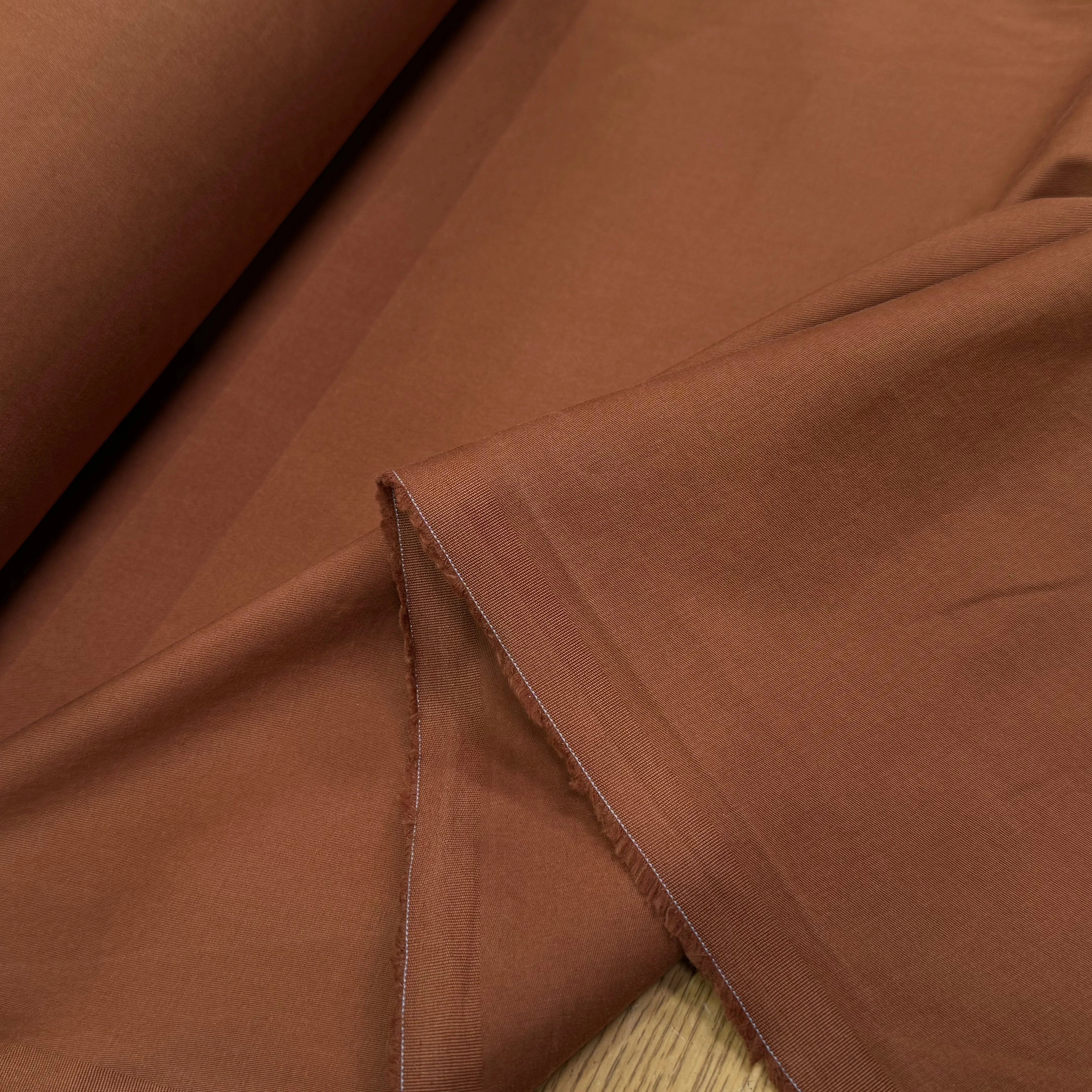 GABARDINE DE COTON STRETCH CARAMEL COUTURE - My Little Coupon