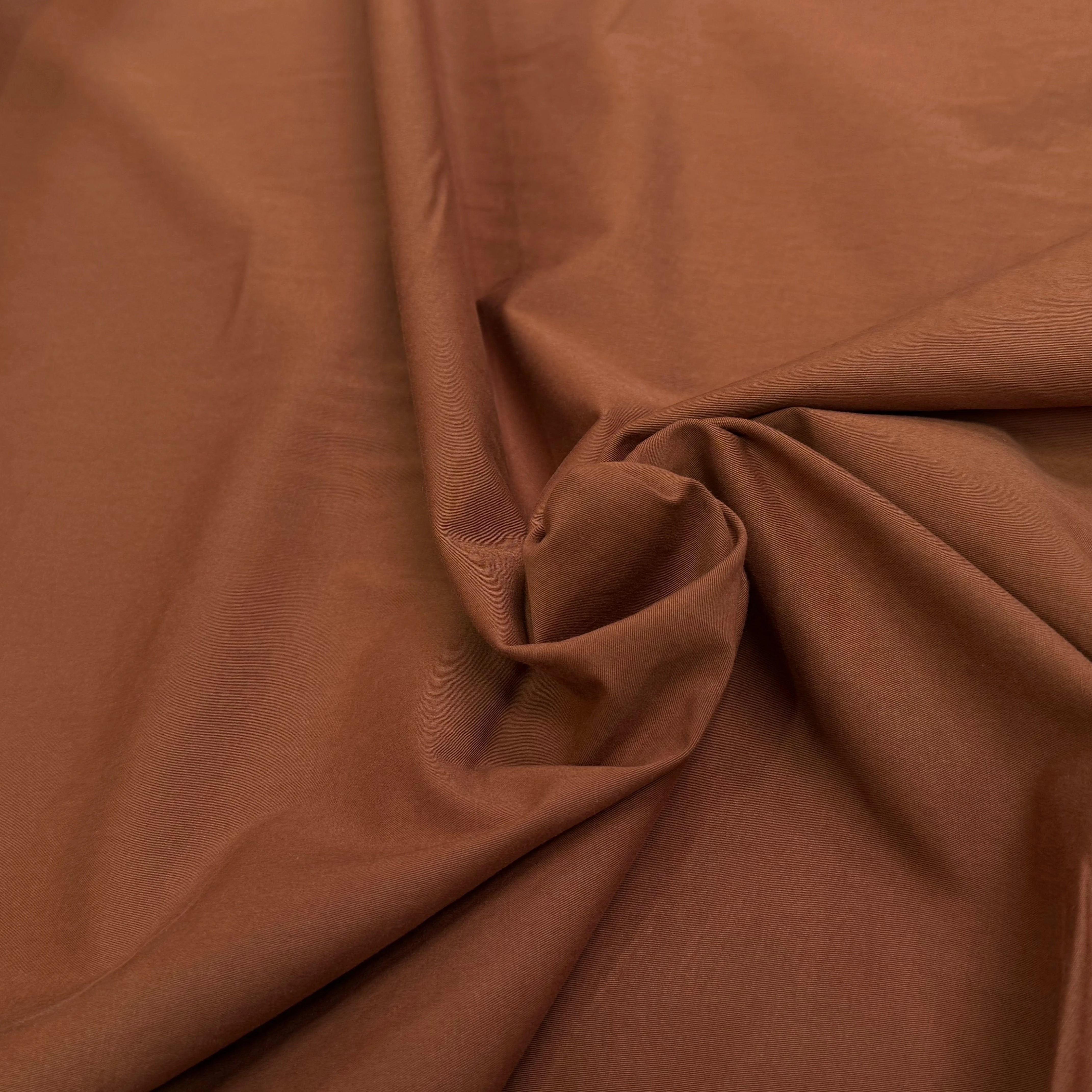 GABARDINE DE COTON STRETCH CARAMEL COUTURE - My Little Coupon
