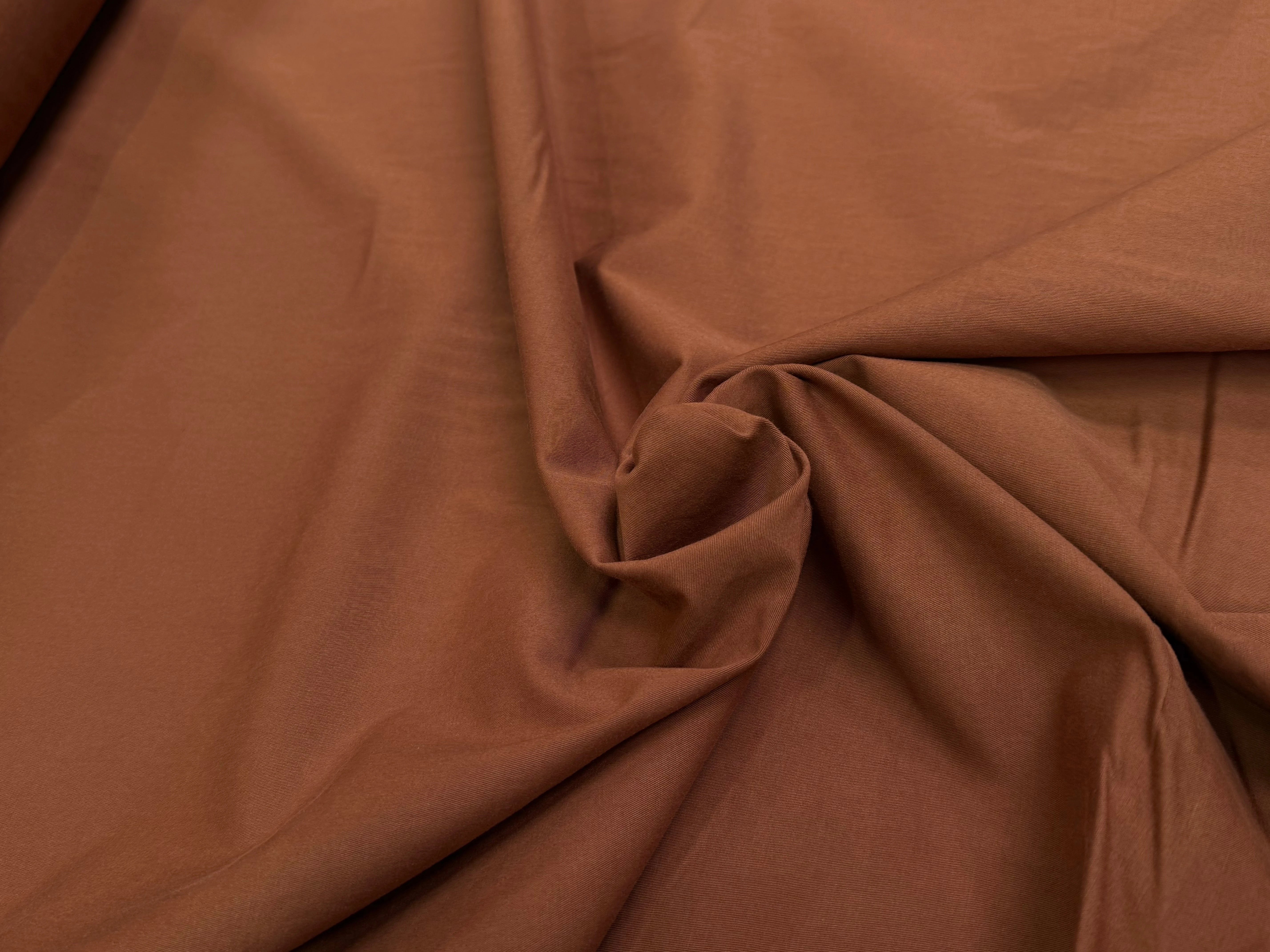 GABARDINE DE COTON STRETCH CARAMEL COUTURE - My Little Coupon