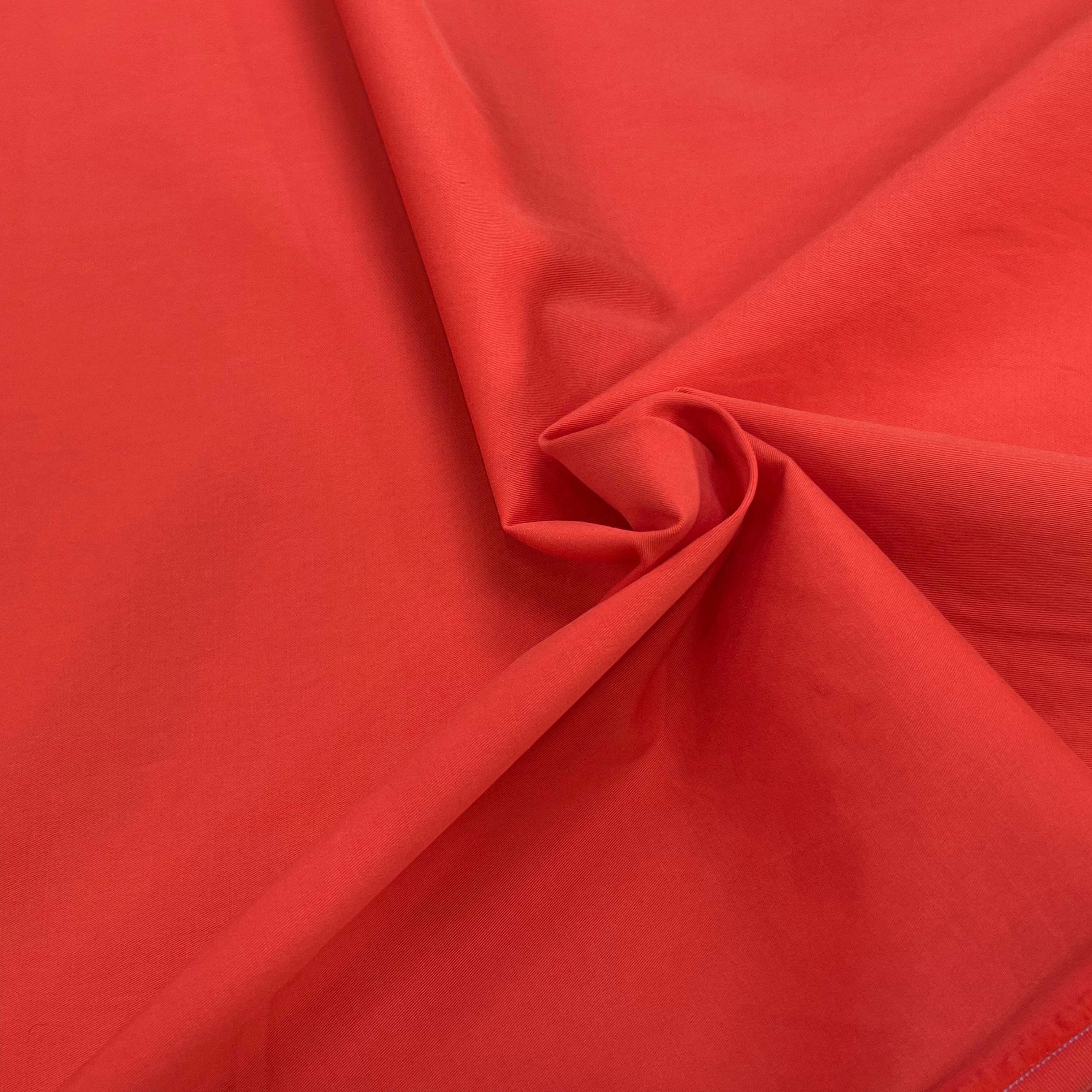 GABARDINE DE COTON STRETCH ORANGE SUBLIME - My Little Coupon