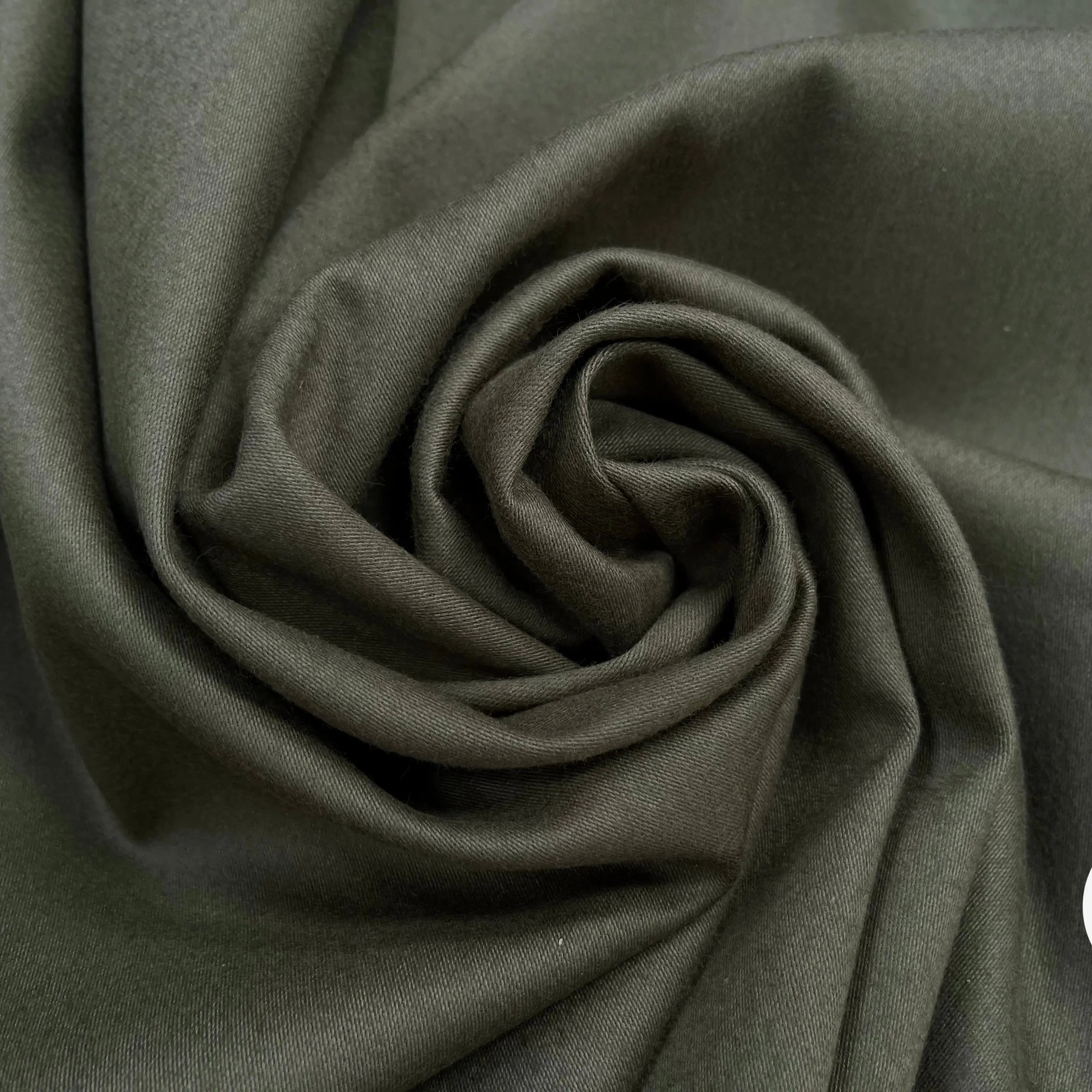 GABARDINE DE COTON STRIÉ KAKI - My Little Coupon