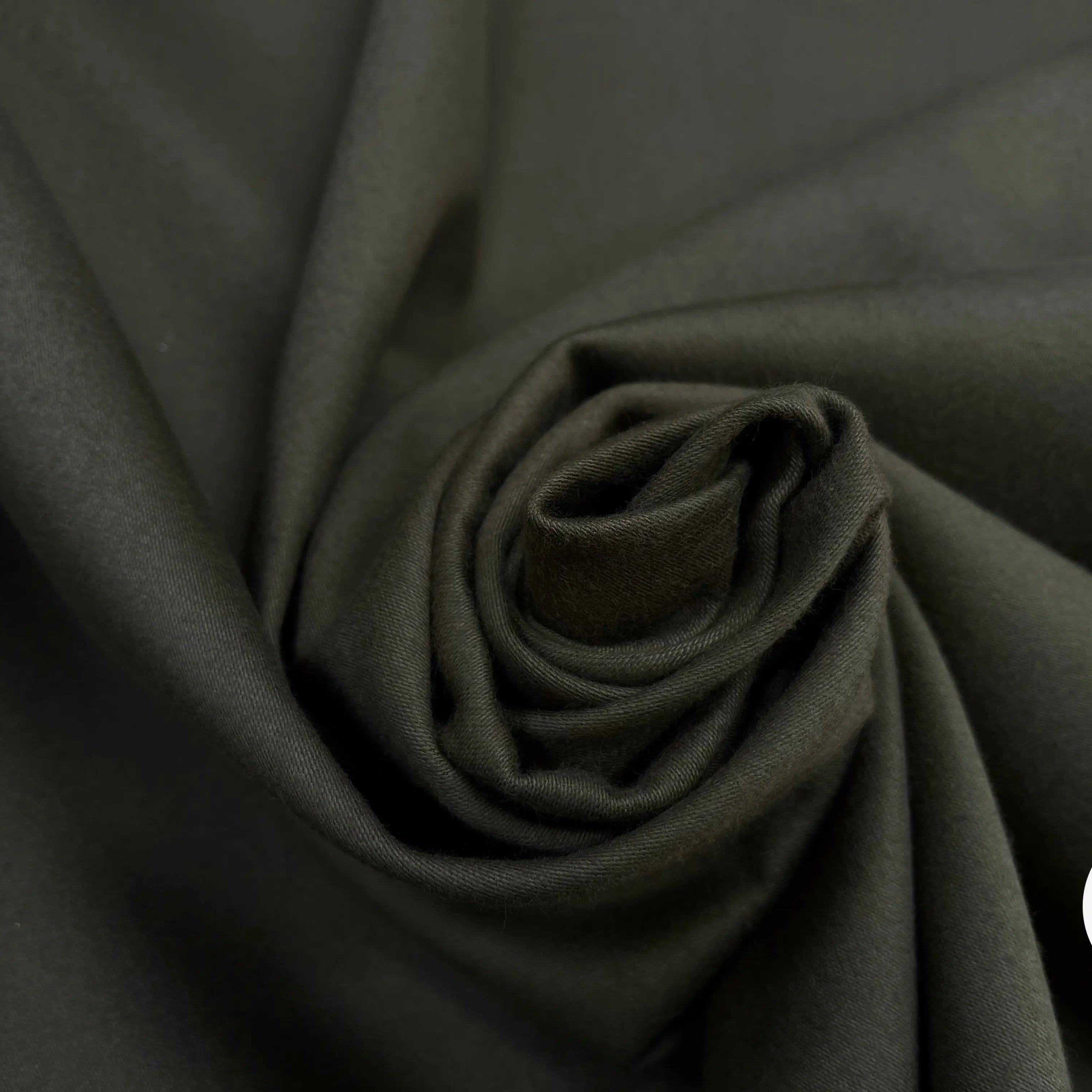 GABARDINE DE COTON STRIÉ KAKI - My Little Coupon