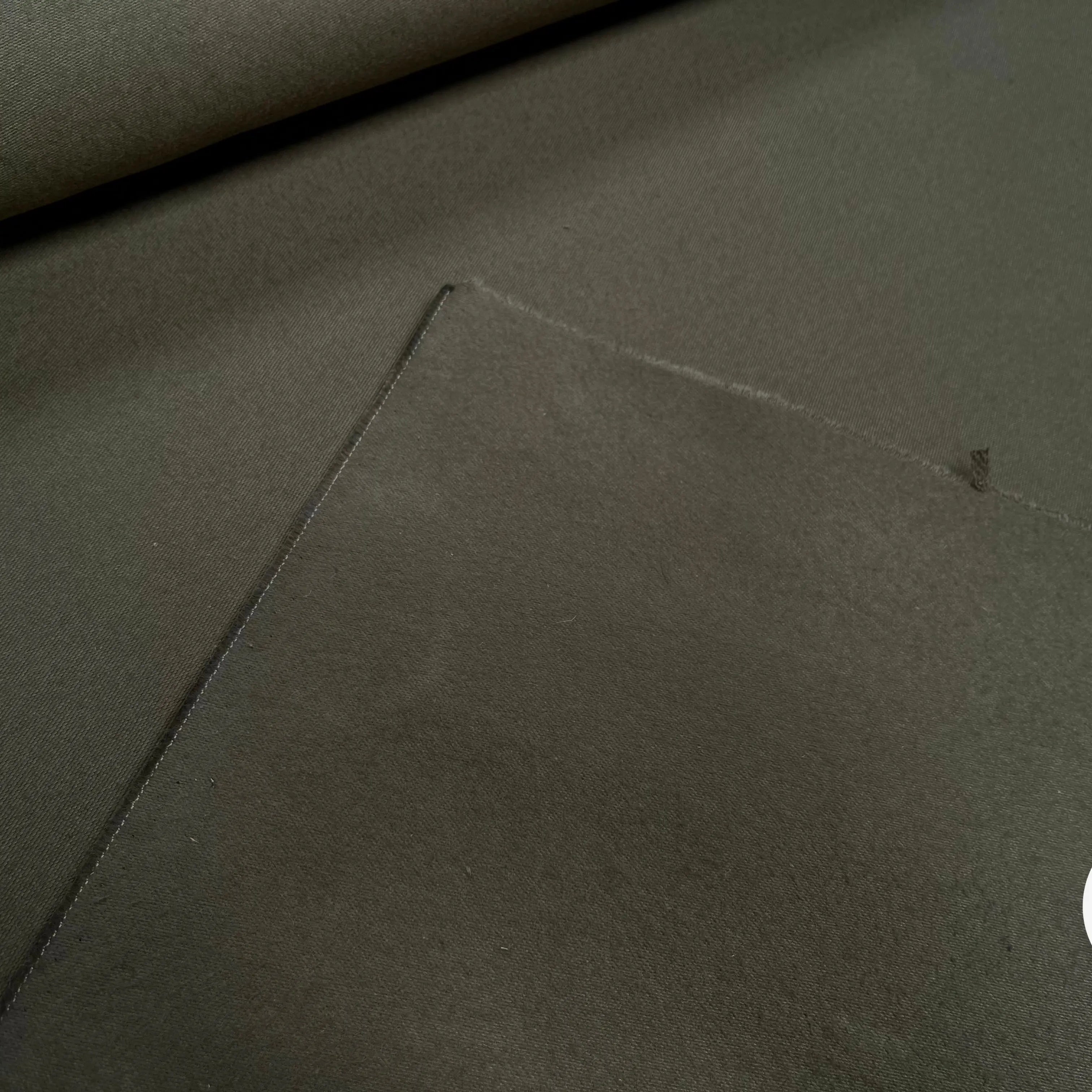 GABARDINE DE COTON STRIÉ KAKI - My Little Coupon