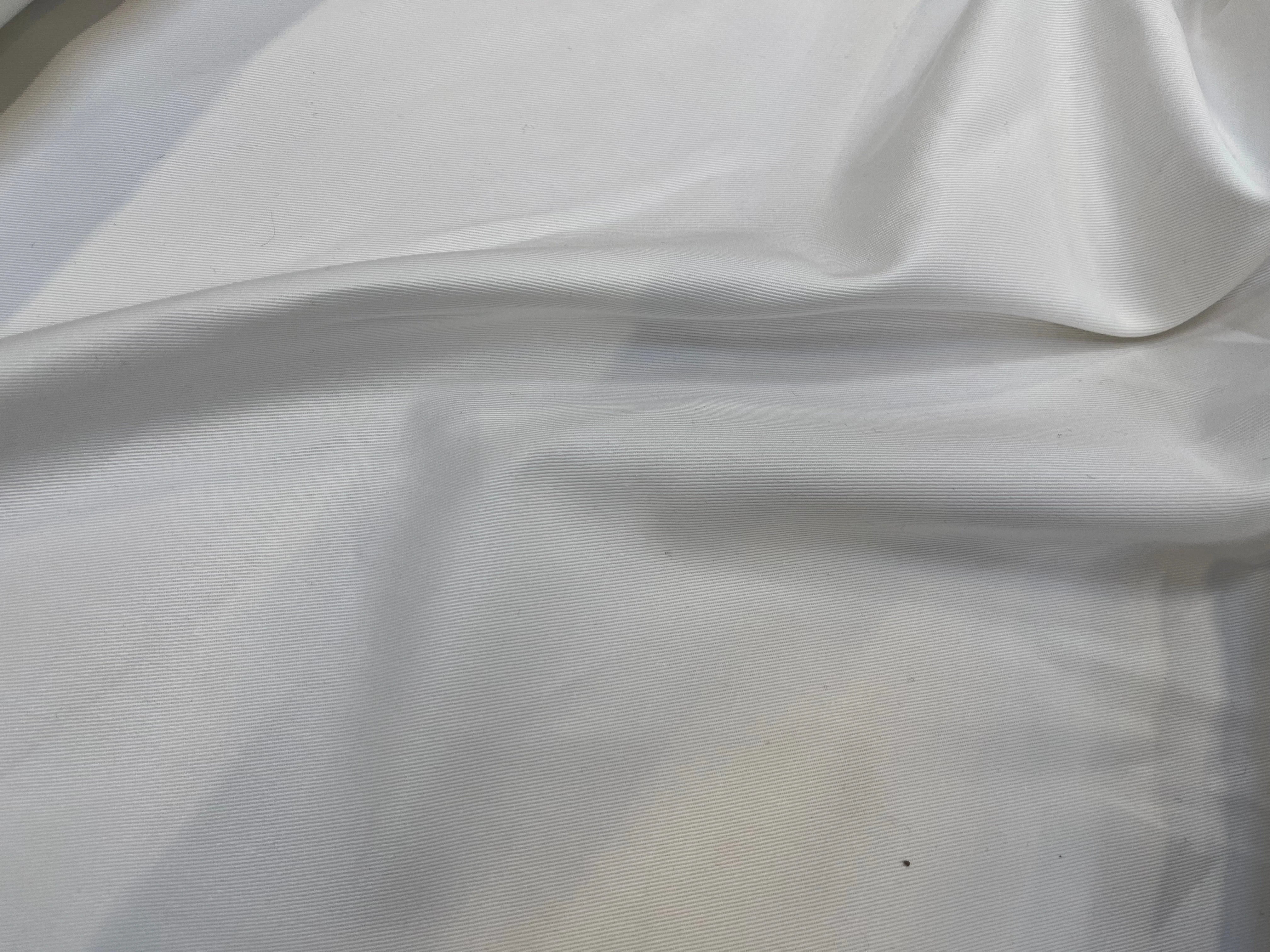 GABARDINE DE COTON STRIÉE BLANC - My Little Coupon