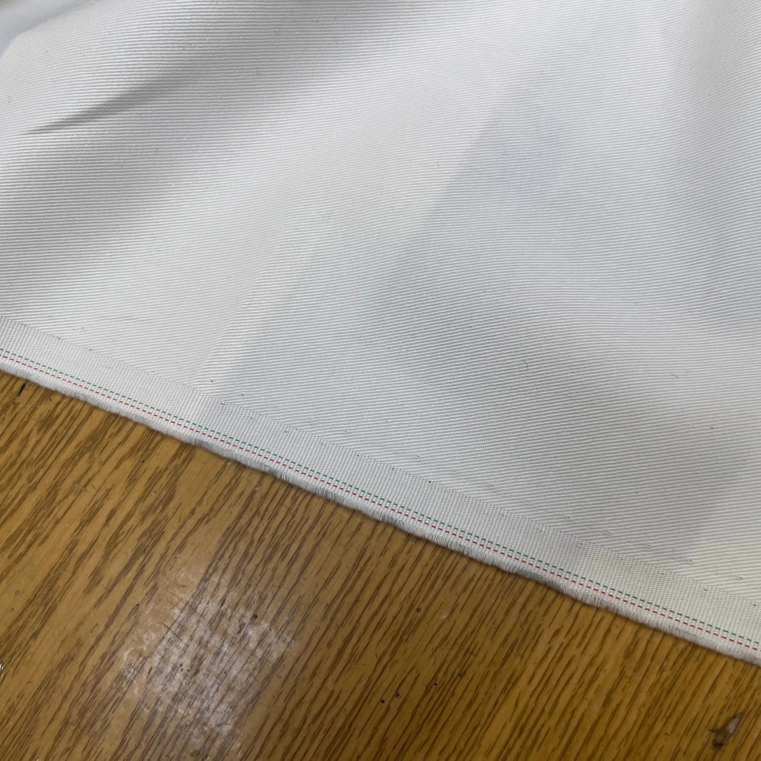 GABARDINE DE COTON STRIÉE BLANC - My Little Coupon