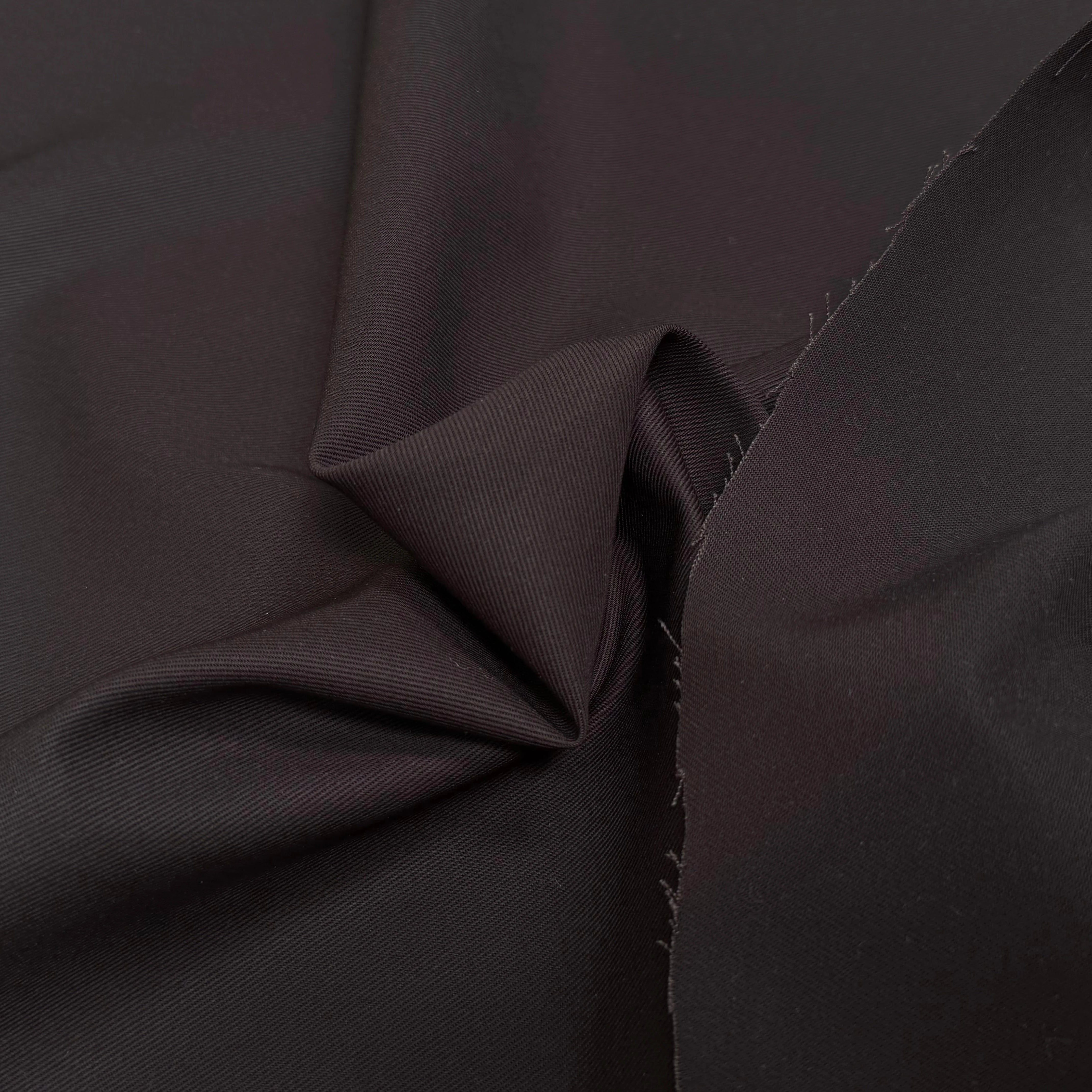 GABARDINE DE COTON STRIÉE CHOCO MARRON TRÈS BELLE TENUE - My Little Coupon