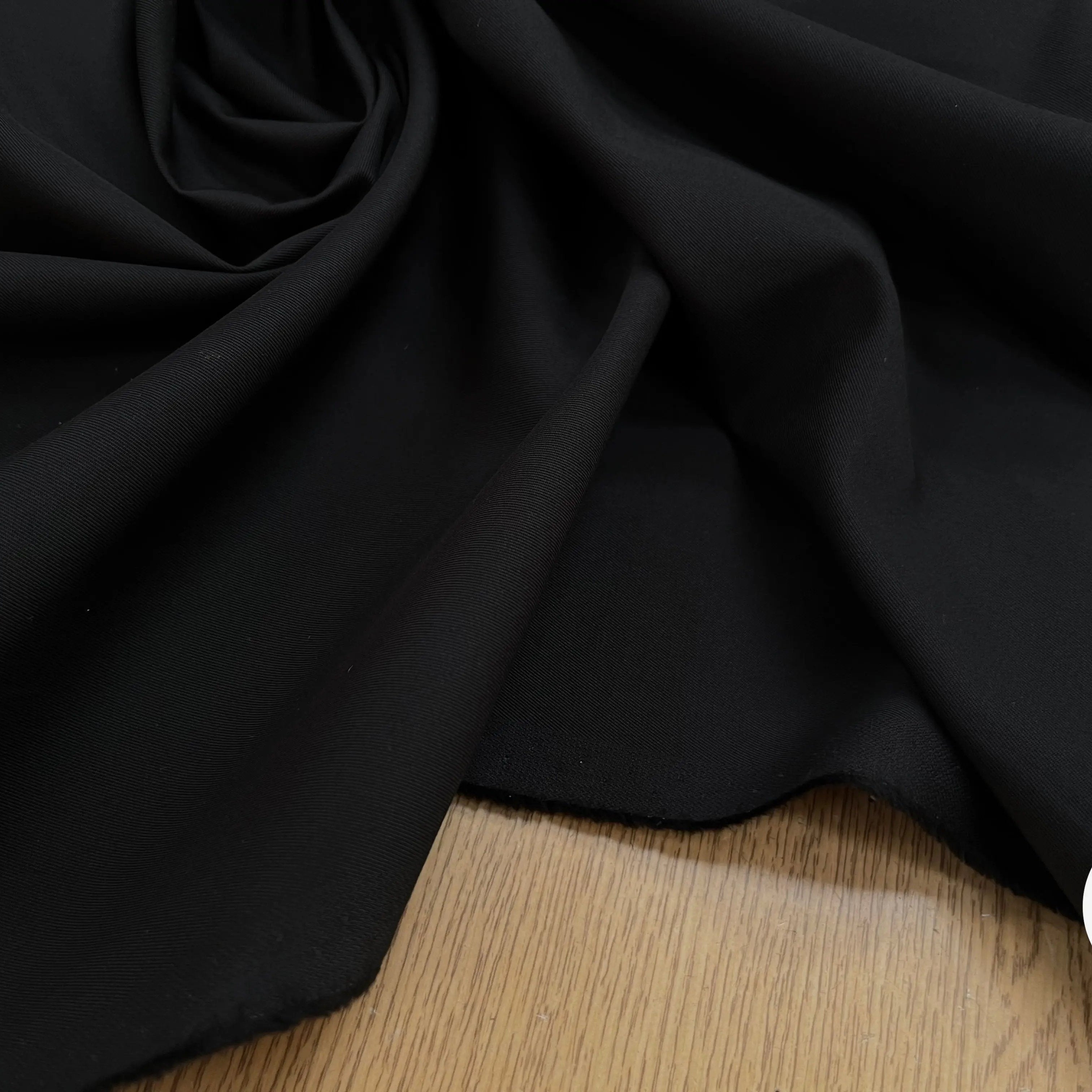 GABARDINE DE COTON SUBLIME NOIR - My Little Coupon