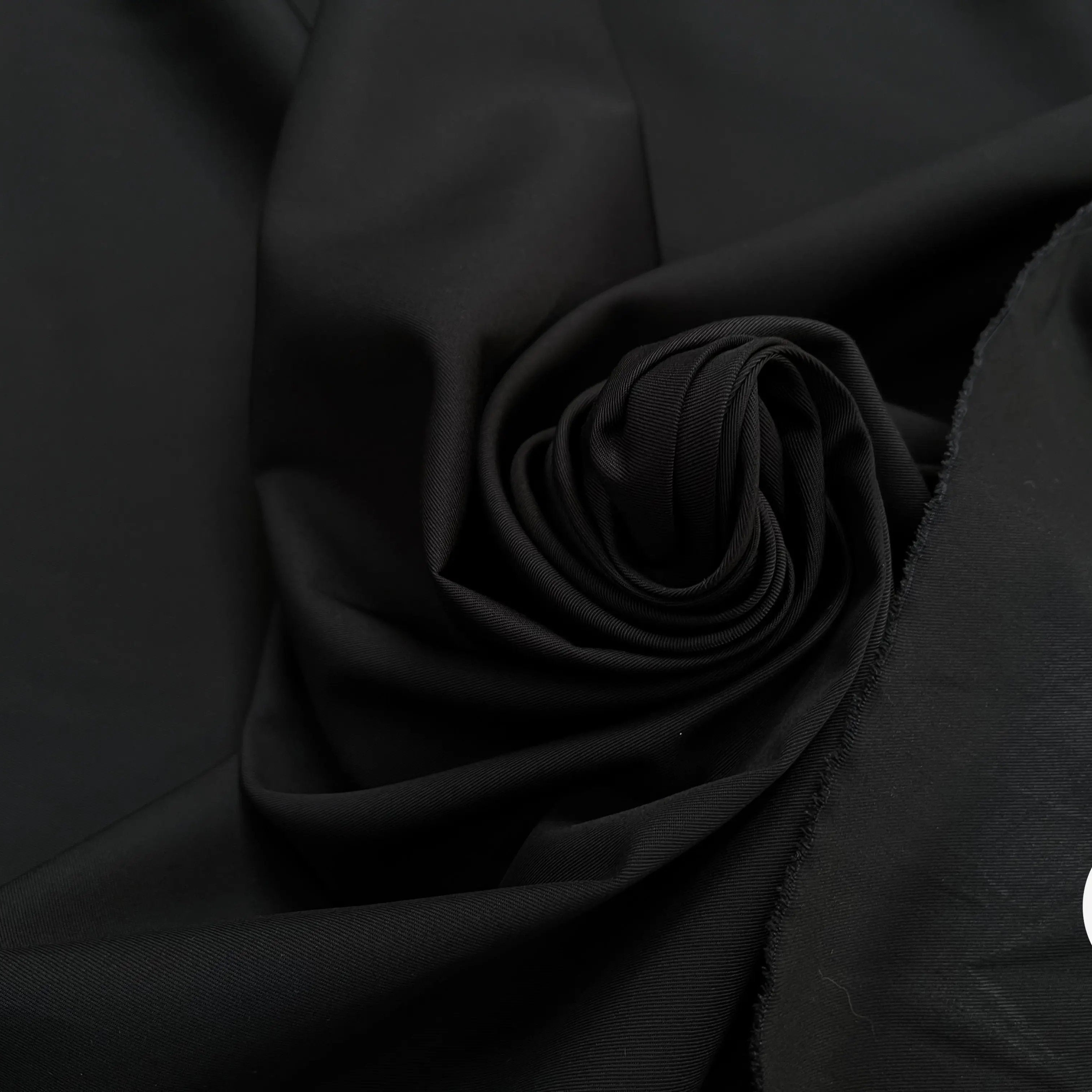 GABARDINE DE COTON SUBLIME NOIR - My Little Coupon