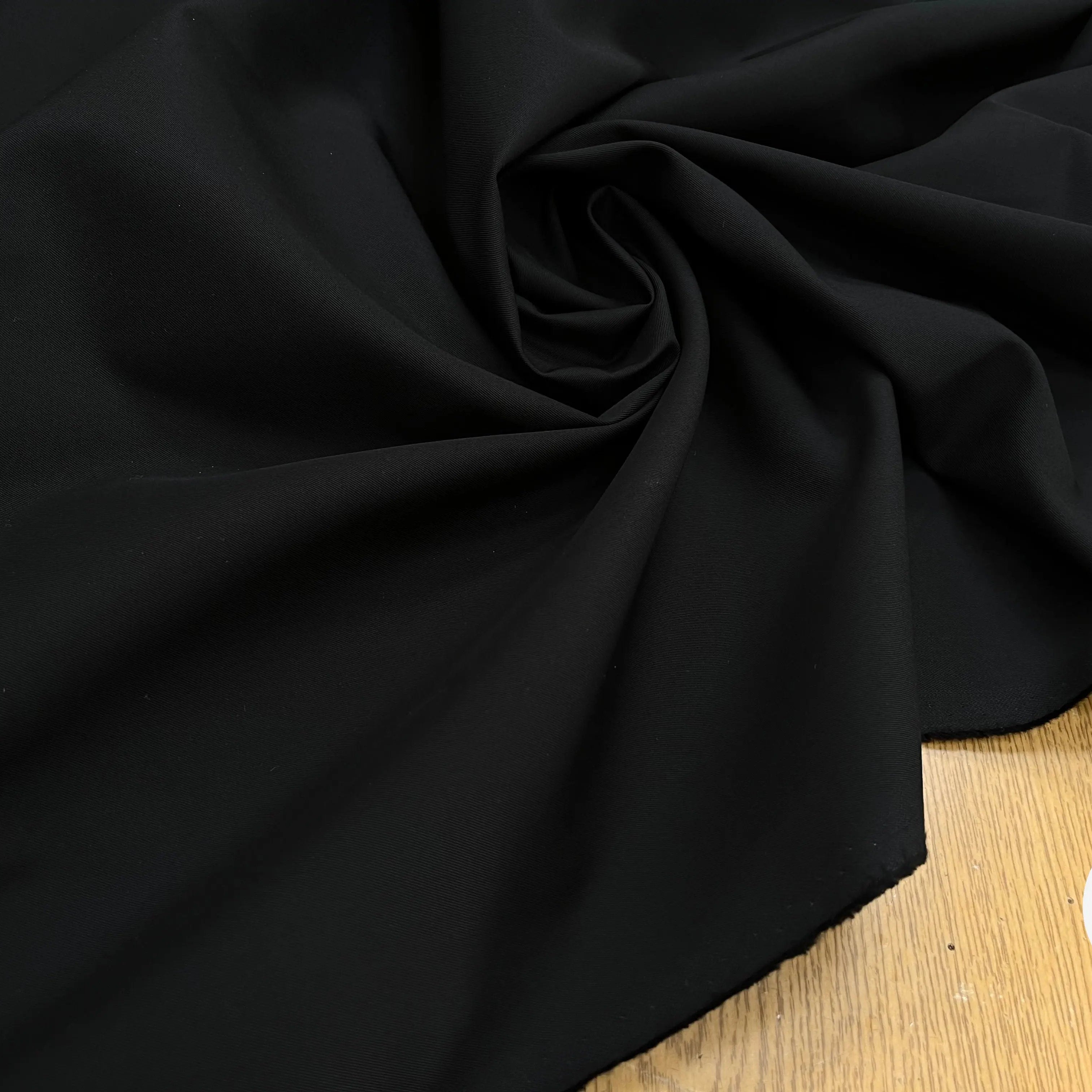 GABARDINE DE COTON SUBLIME NOIR - My Little Coupon