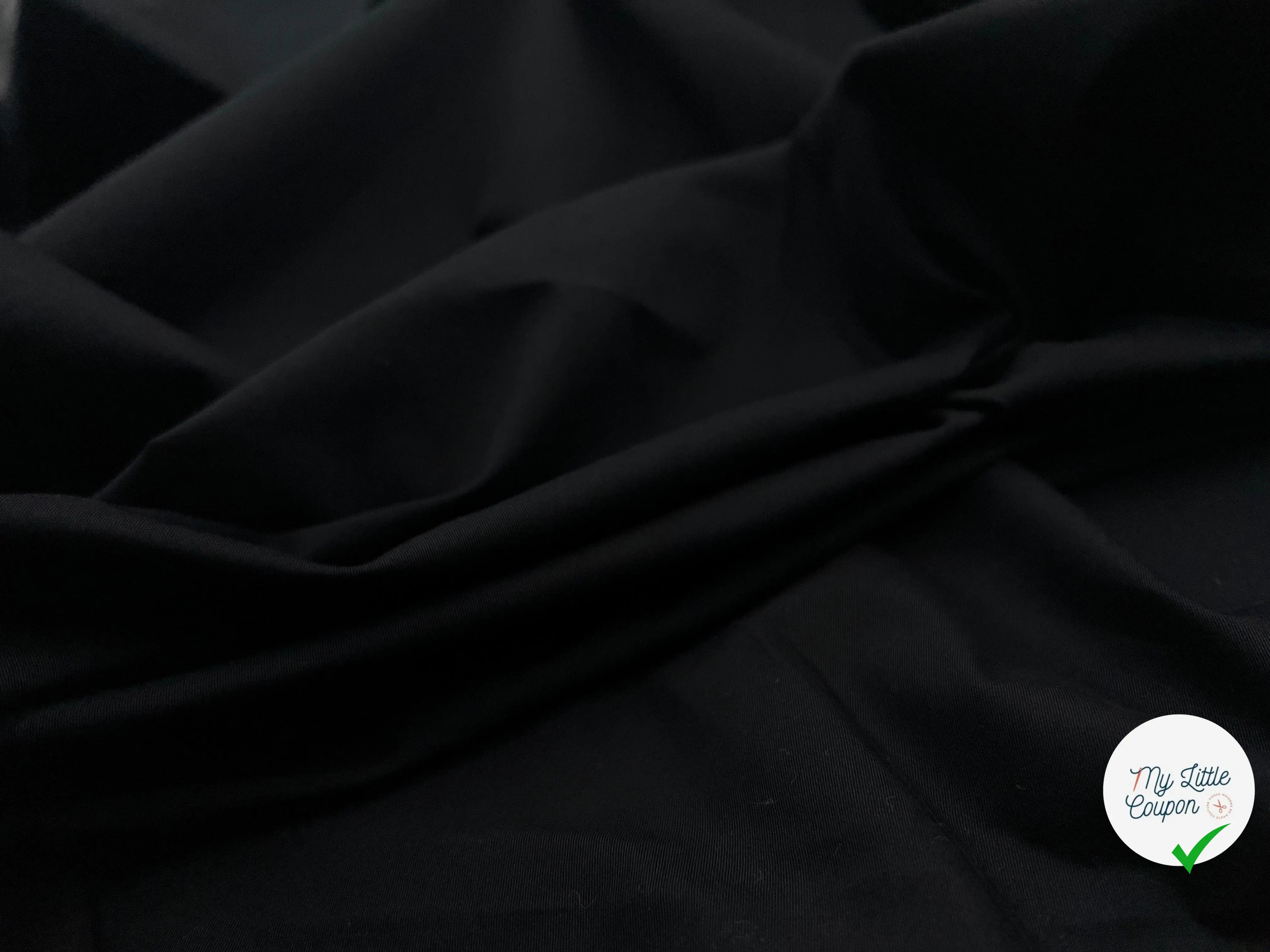 GABARDINE DE COTON TRÈS FINE EFFET SATINÉ - My Little Coupon - tissu - coudre