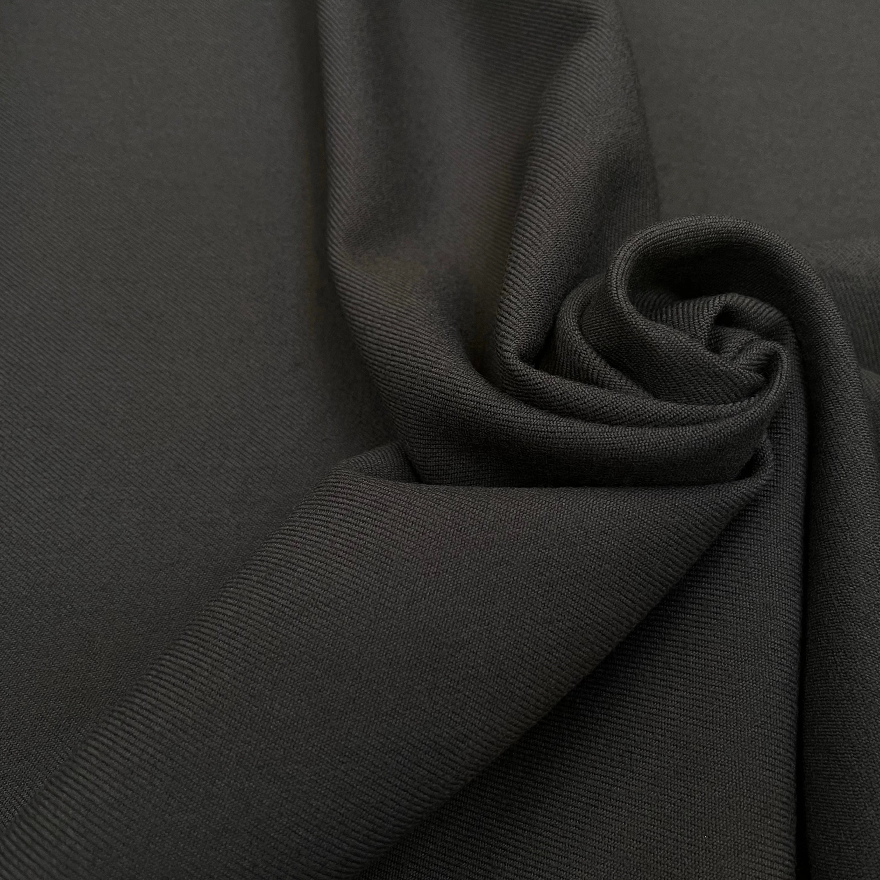 GABARDINE DE LAINE 50% LAINE CHARBON - My Little Coupon