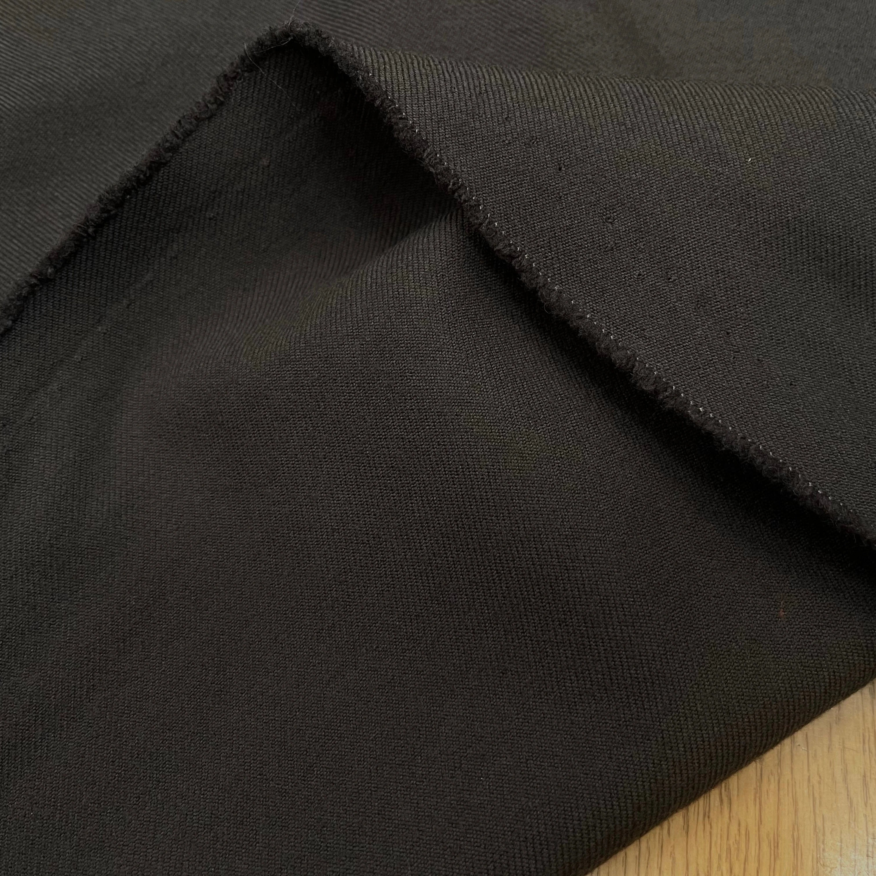 GABARDINE DE LAINE 50% LAINE CHARBON - My Little Coupon