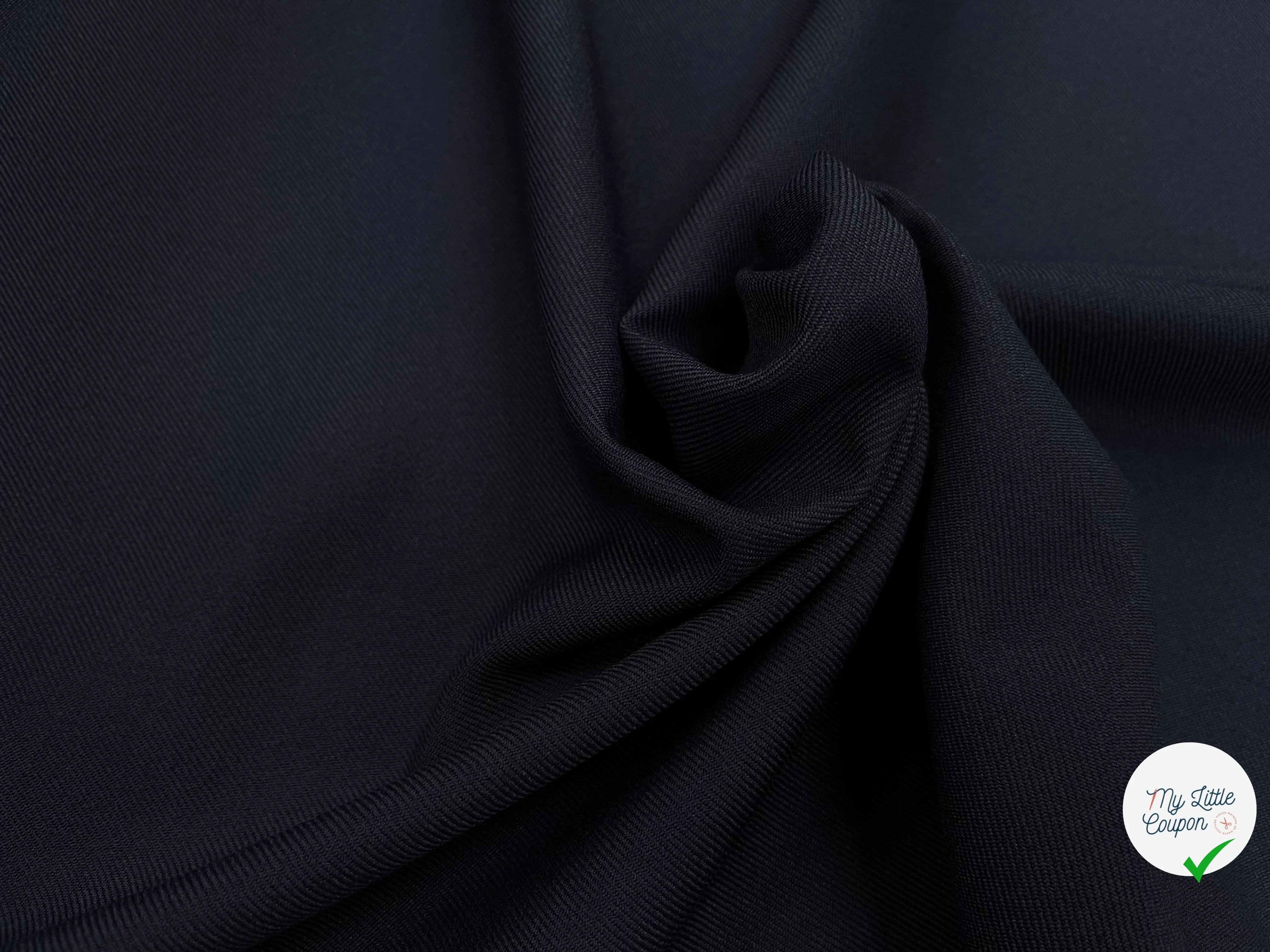 GABARDINE DE LAINE 90% LAINE BLUE 150CM - My Little Coupon