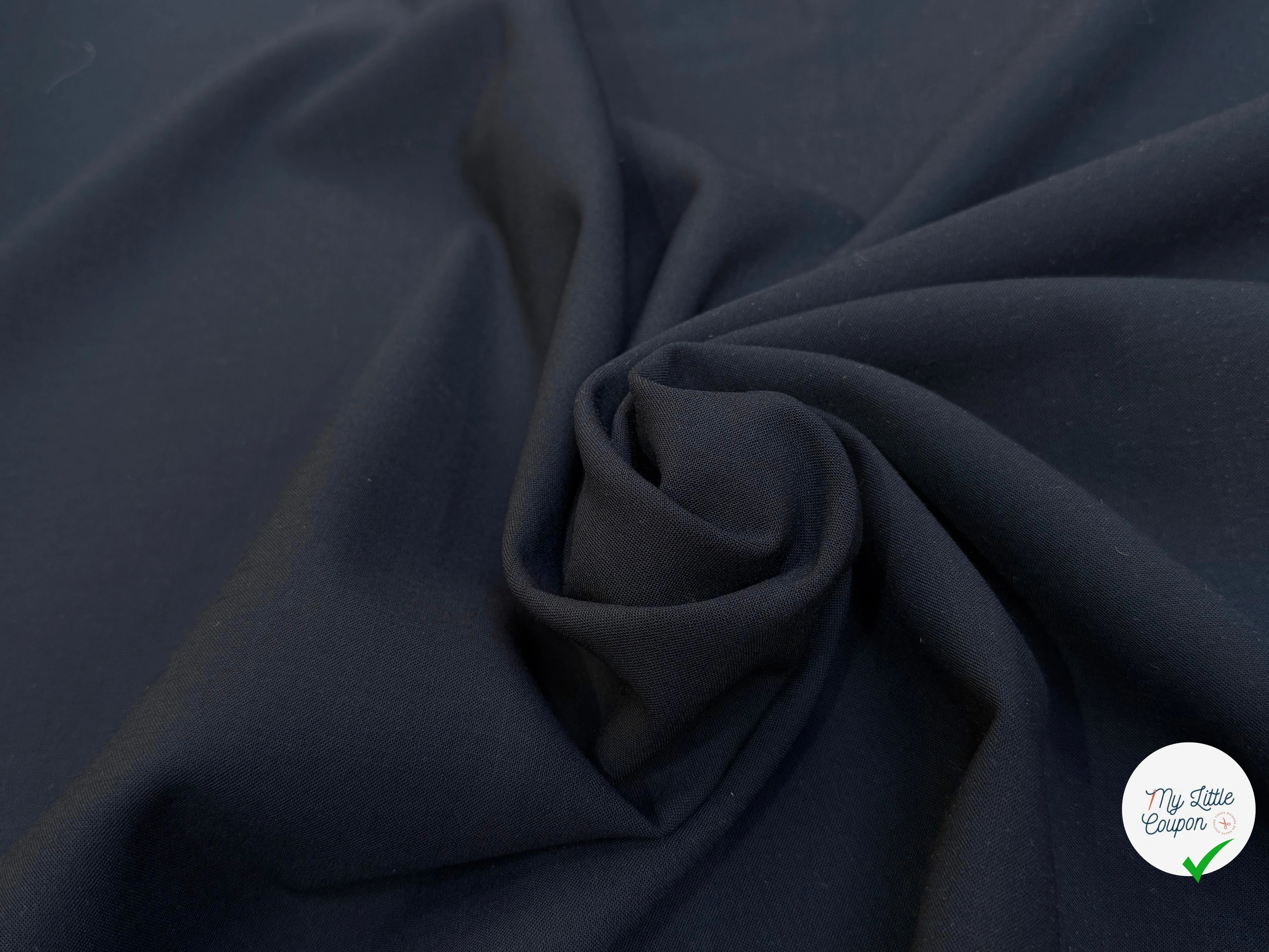 GABARDINE DE LAINE BELLE TENUE ULTRA BEAU BLEU NUIT - My Little Coupon