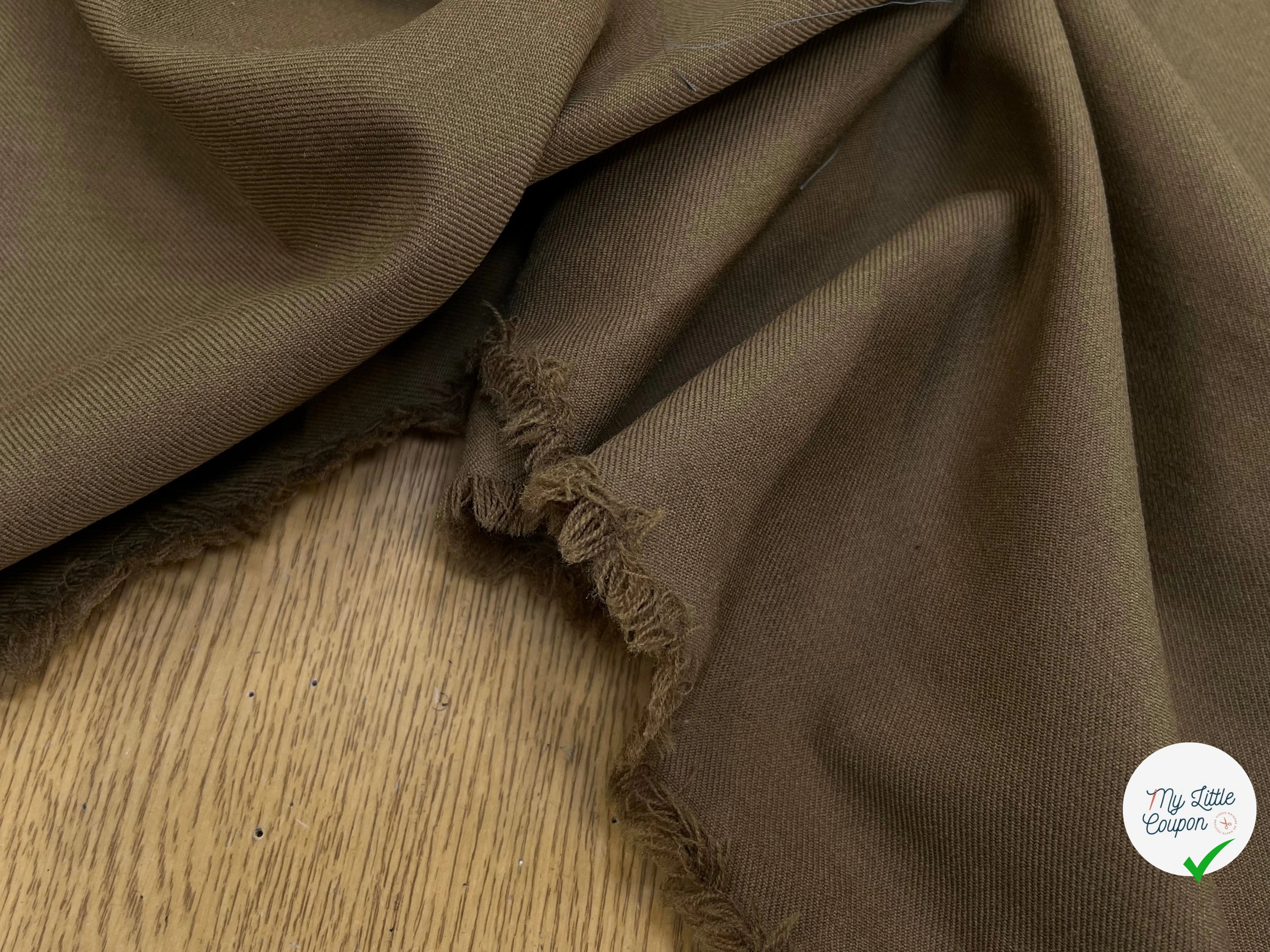 GABARDINE DE LAINE BROWN MOCHA - My Little Coupon