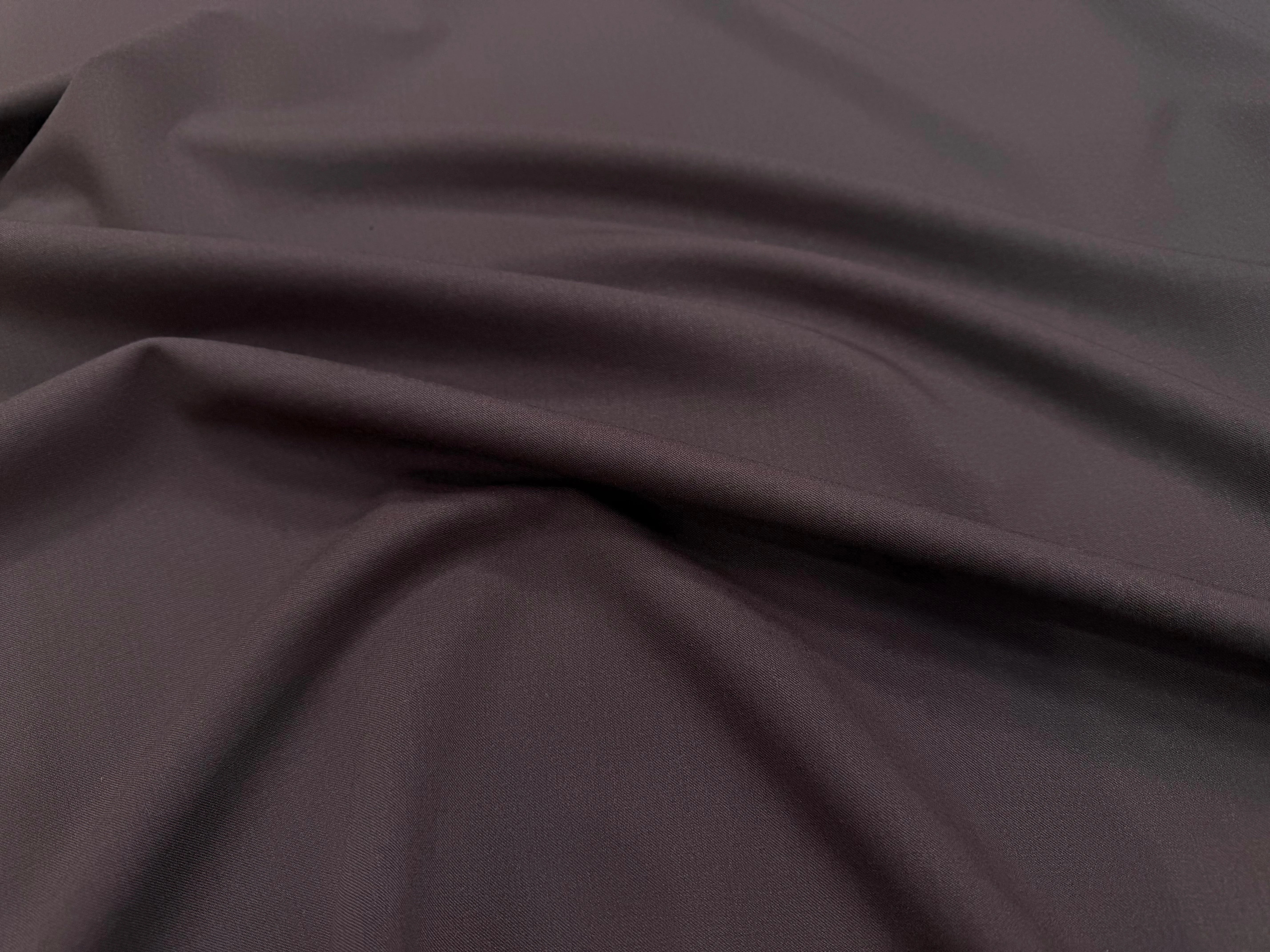 GABARDINE DE LAINE MARRON 5% ELASTHANNE - My Little Coupon