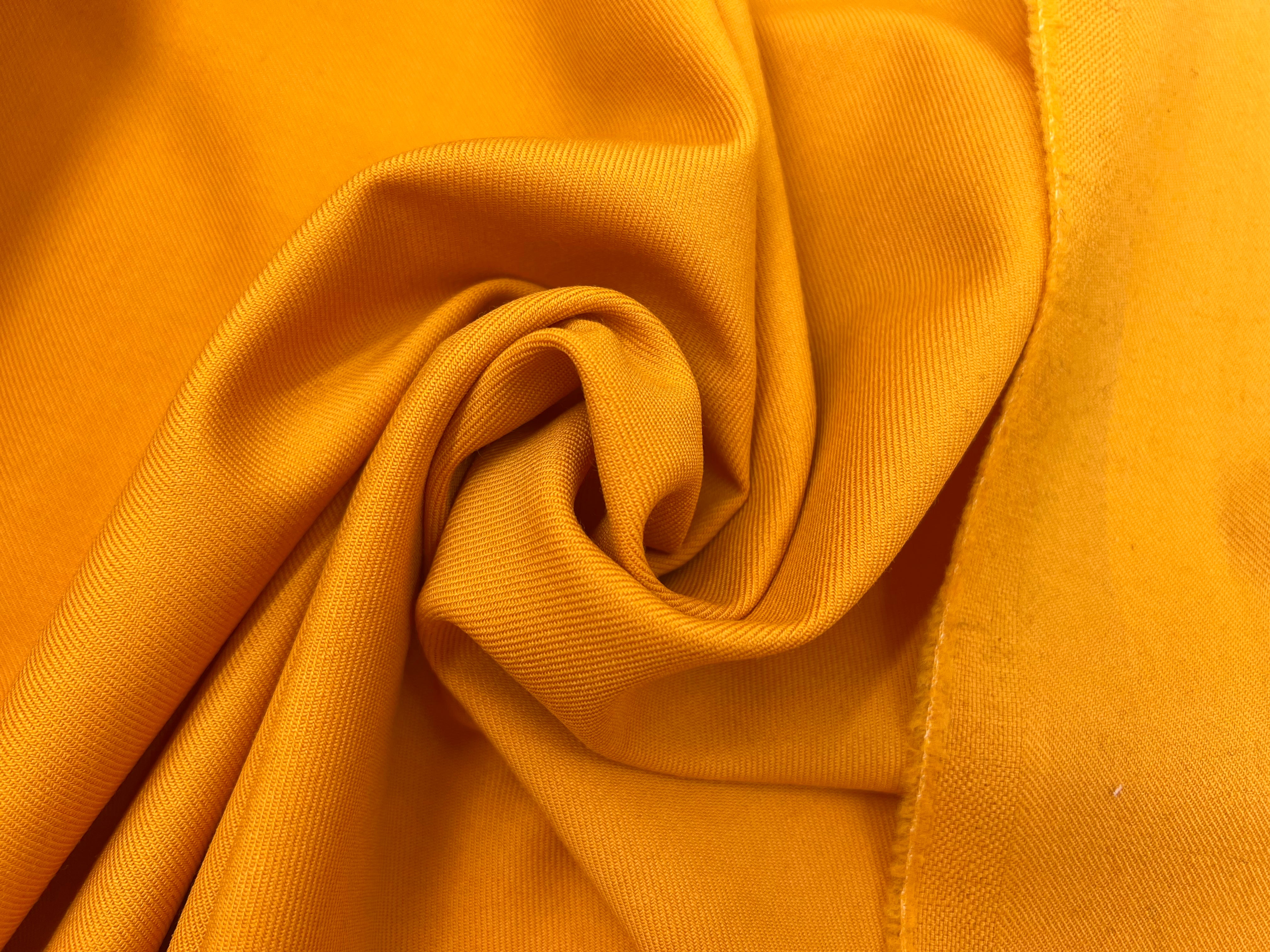 GABARDINE DE LAINE MOUTARDE MIEL MSO