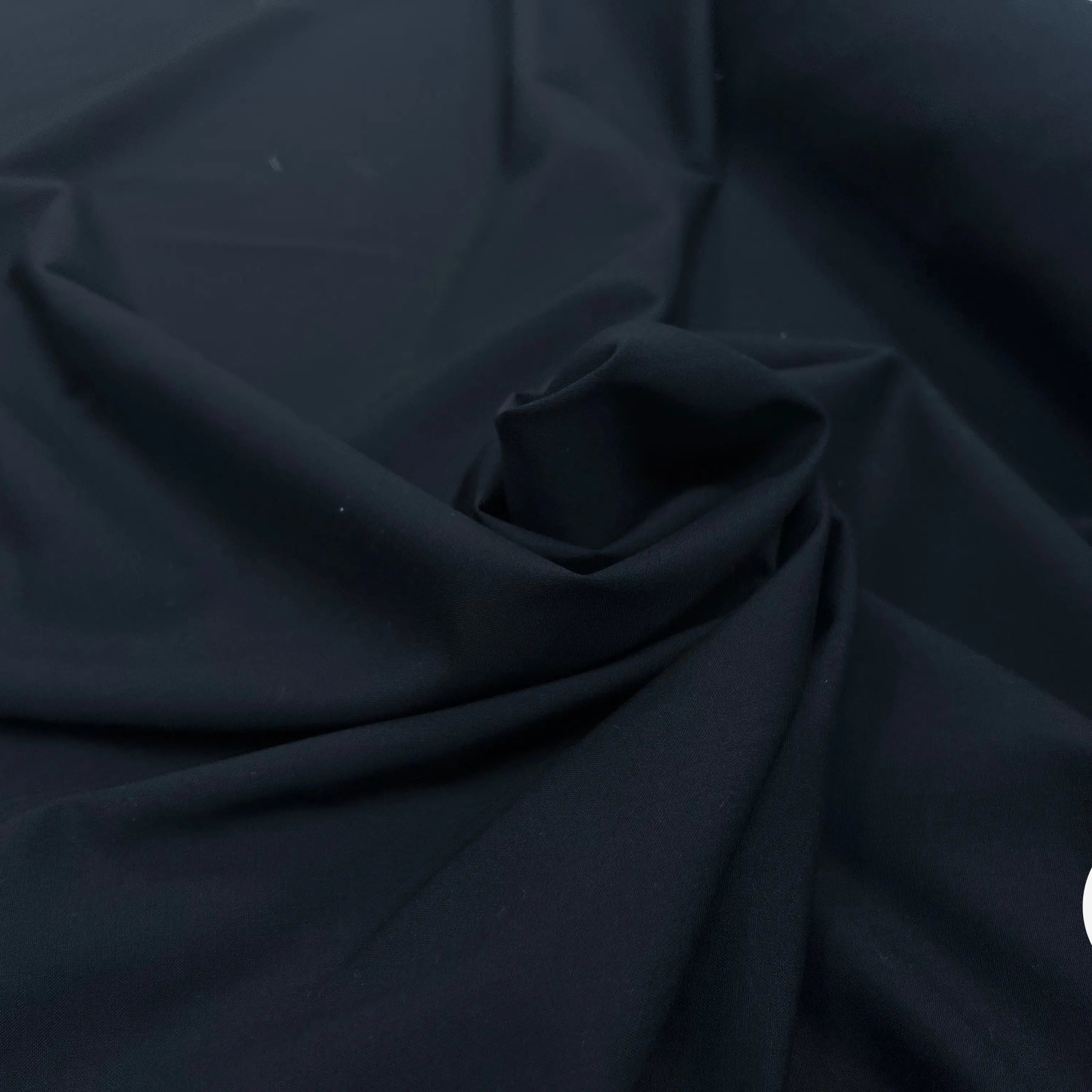 GABARDINE DE LAINE NOIR STRETCH EFFET CRAQUANTE - My Little Coupon