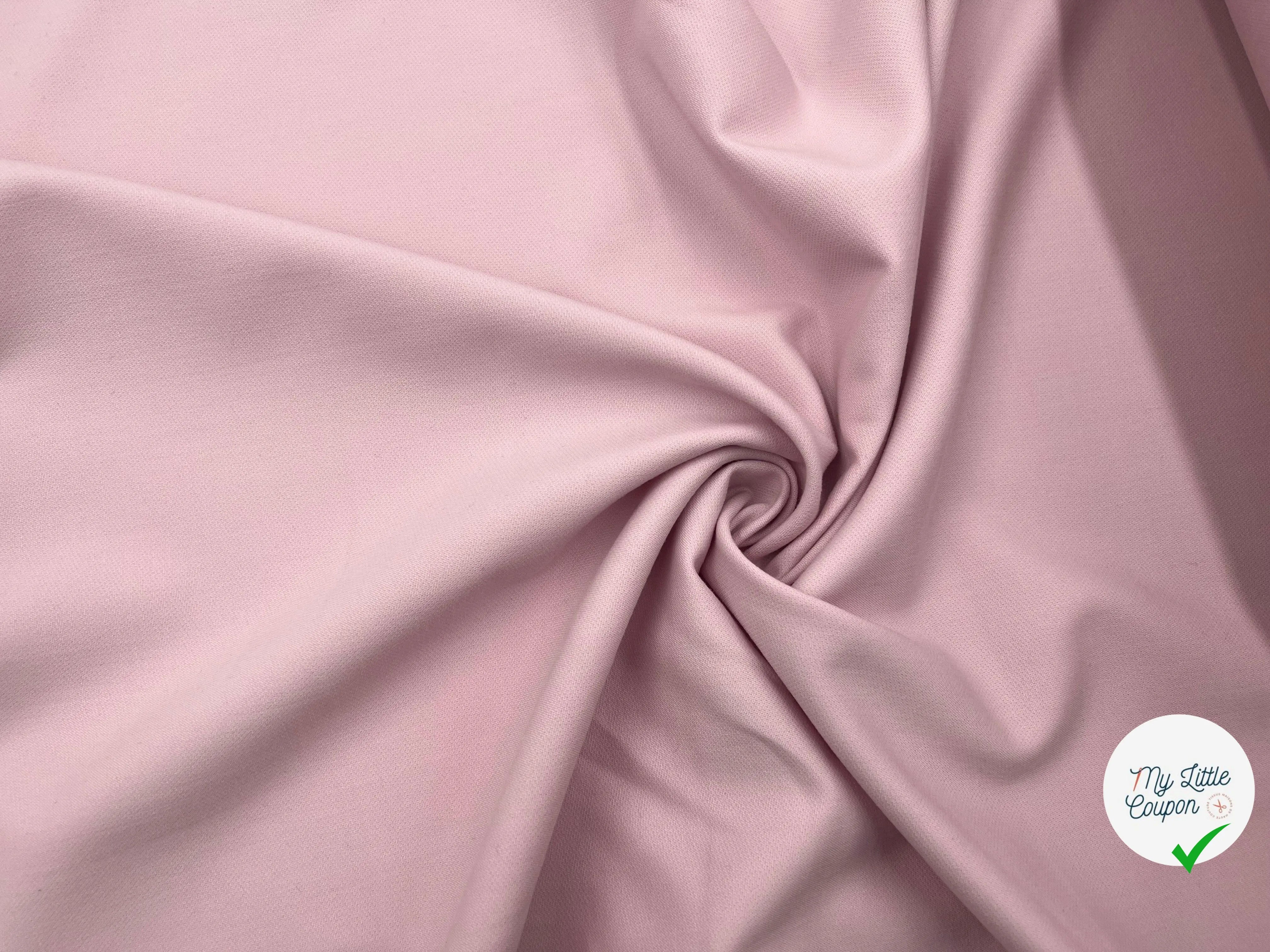 TOILE DE LAINE PIQUĂE VIEUX ROSE CLAIR STRETCH - My Little Coupon - tissu - coudre