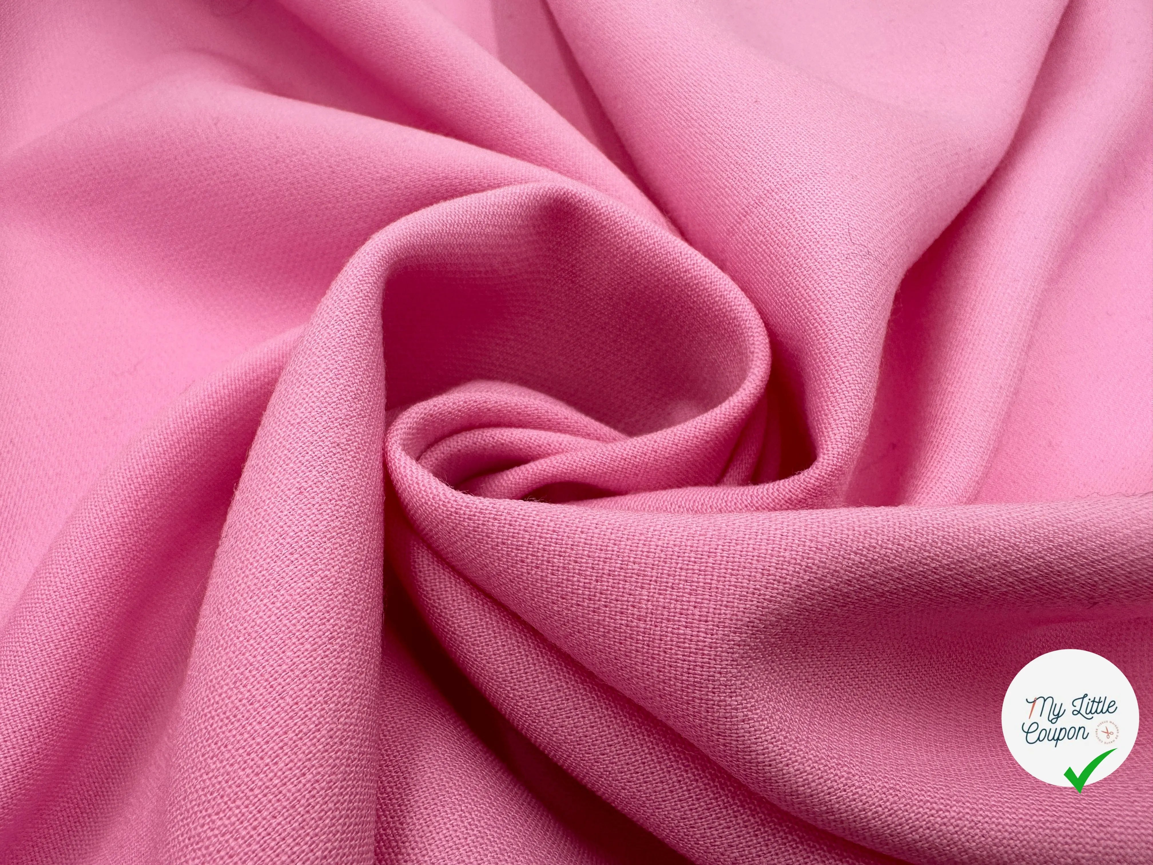 GABARDINE DE LAINE ROSE GUIMAUVE MSO