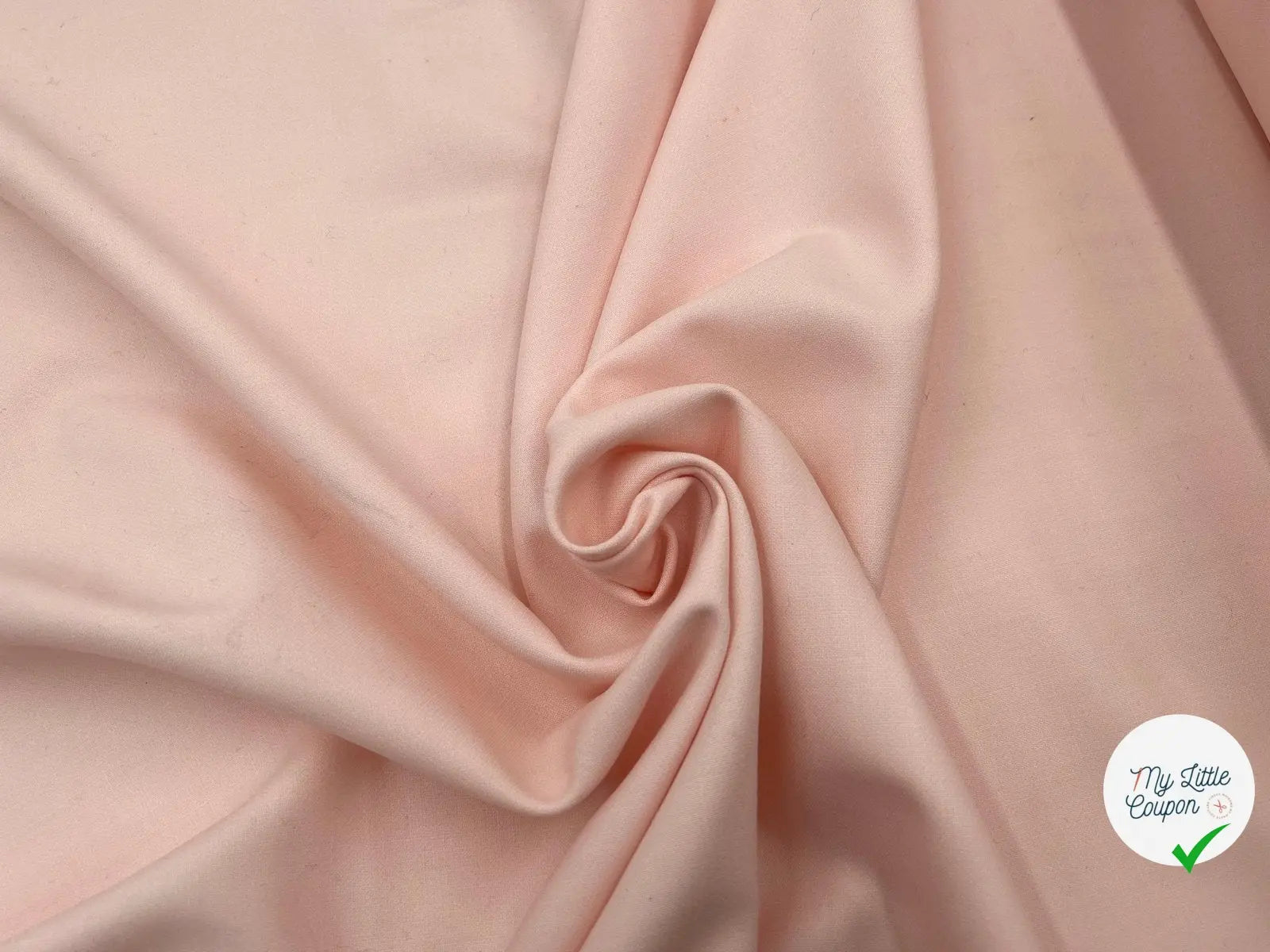 GABARDINE DE LAINE ROSE PÂLE - My Little Coupon - tissu - coudre