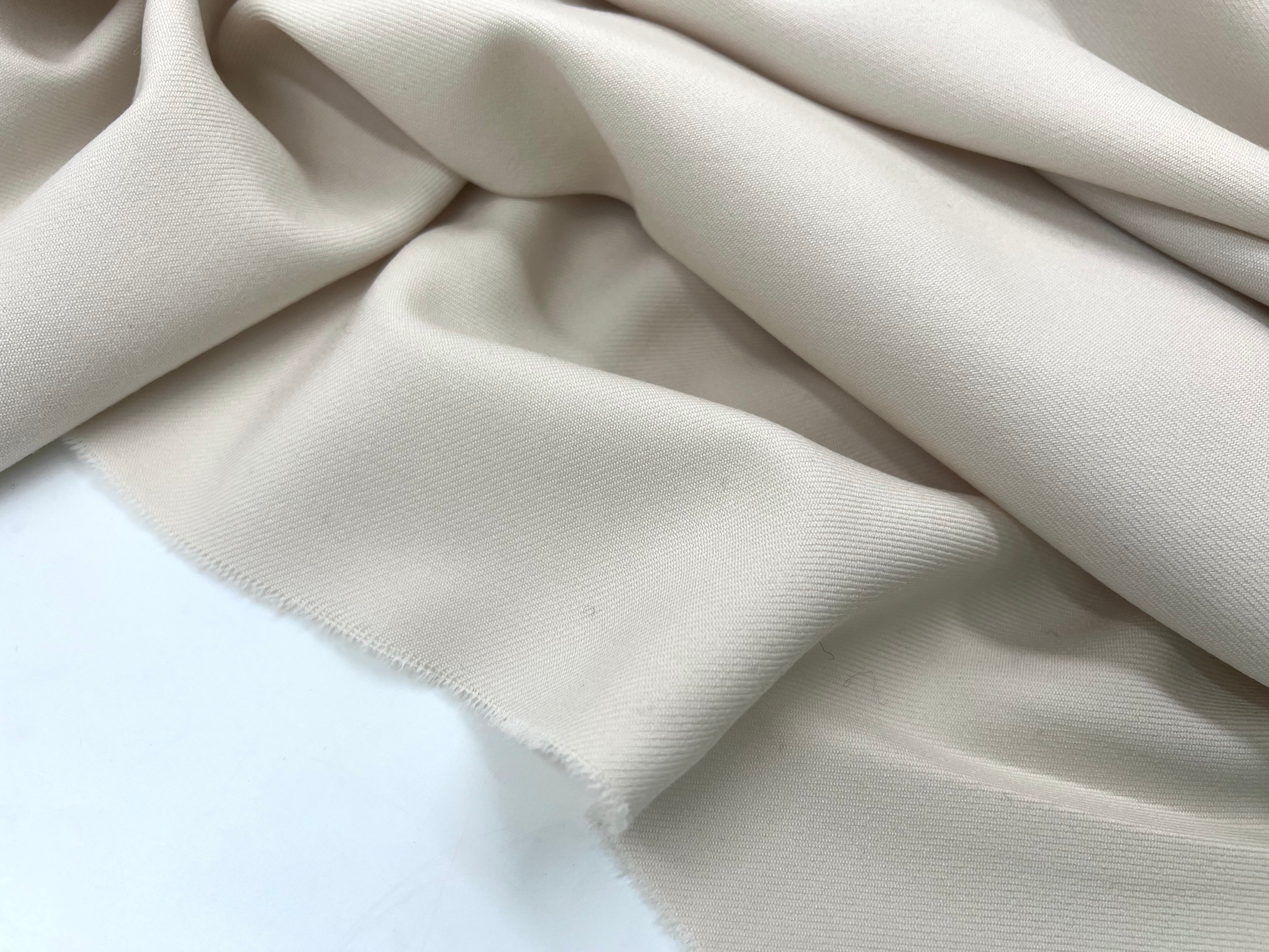 GABARDINE DE LAINE STRETCH BEIGE TRÈS CLAIR MSO