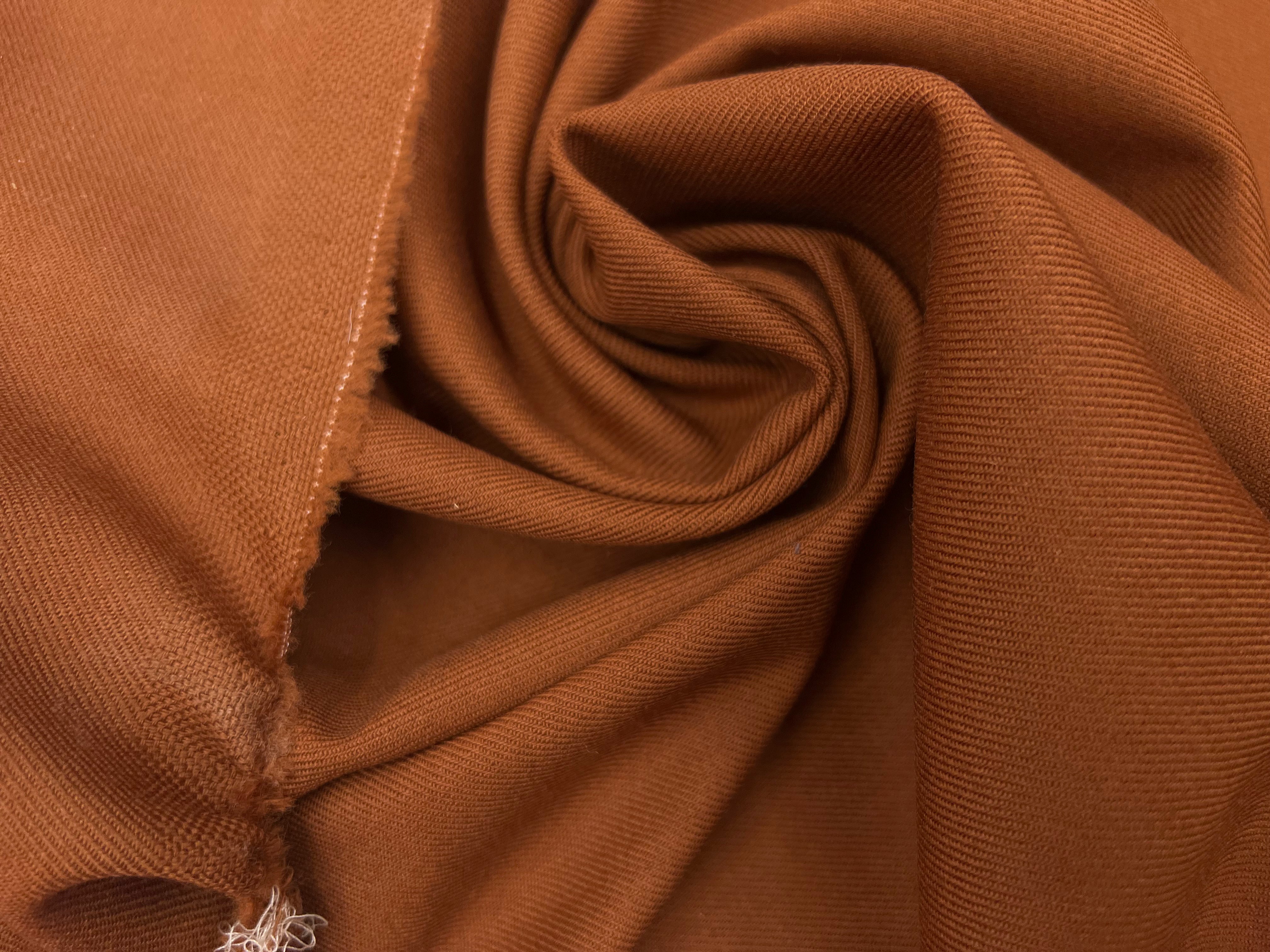 GABARDINE DE LAINE STRETCH TERRA COTA MSO
