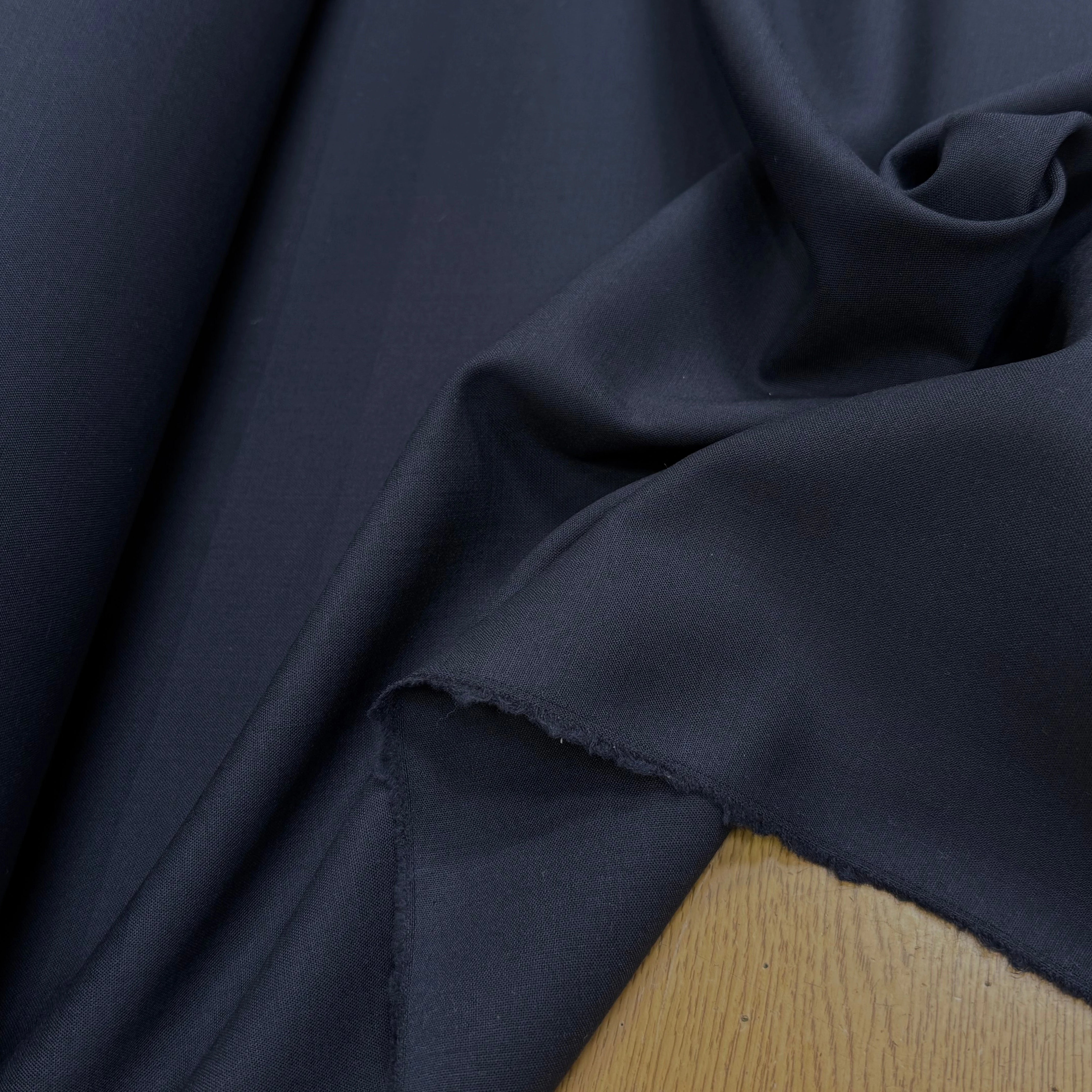 GABARDINE DE LAINE STRETCH TRÈS BELLE TENUE BLEU MARINE - My Little Coupon
